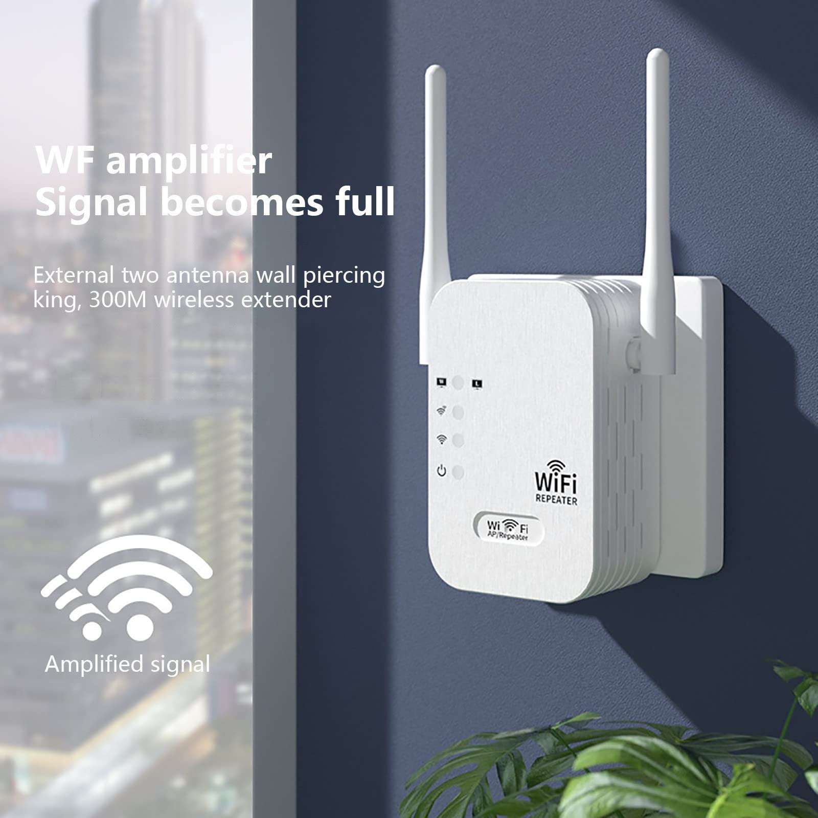 WiFi Extenders Signal Booster for Home, WiFi Repeater, Wireless Internet Repeater, Long Range Wireless Internet Repeater and Signal Amplifier with Ethernet Port, Repeater Mode/A-P Mode 5