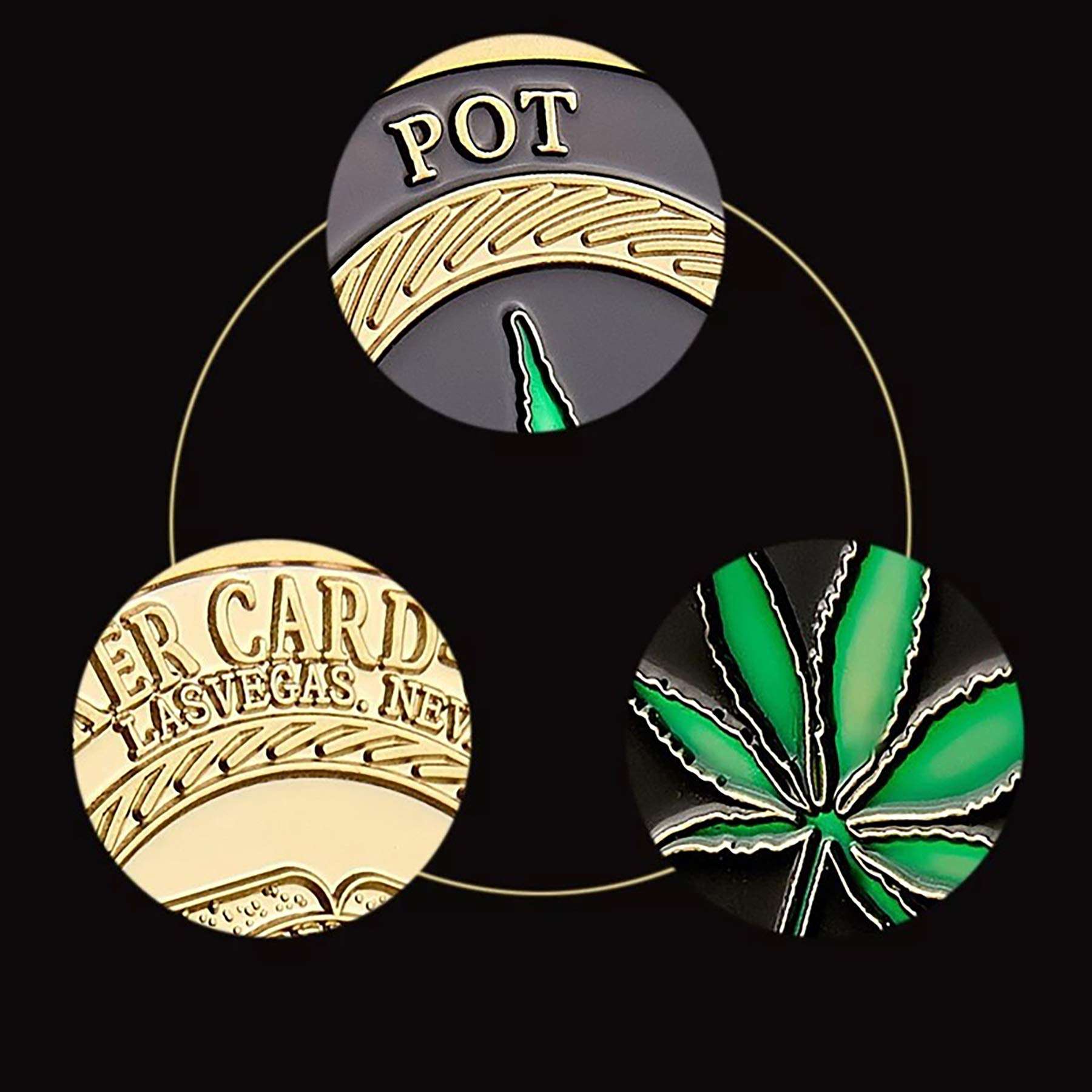 Strugglejewelry Poker Card-Guard Challenge Coin Table Games Protector Golden Coin Chip A Great Collecting Gifts for Husband, Father, Friends 6