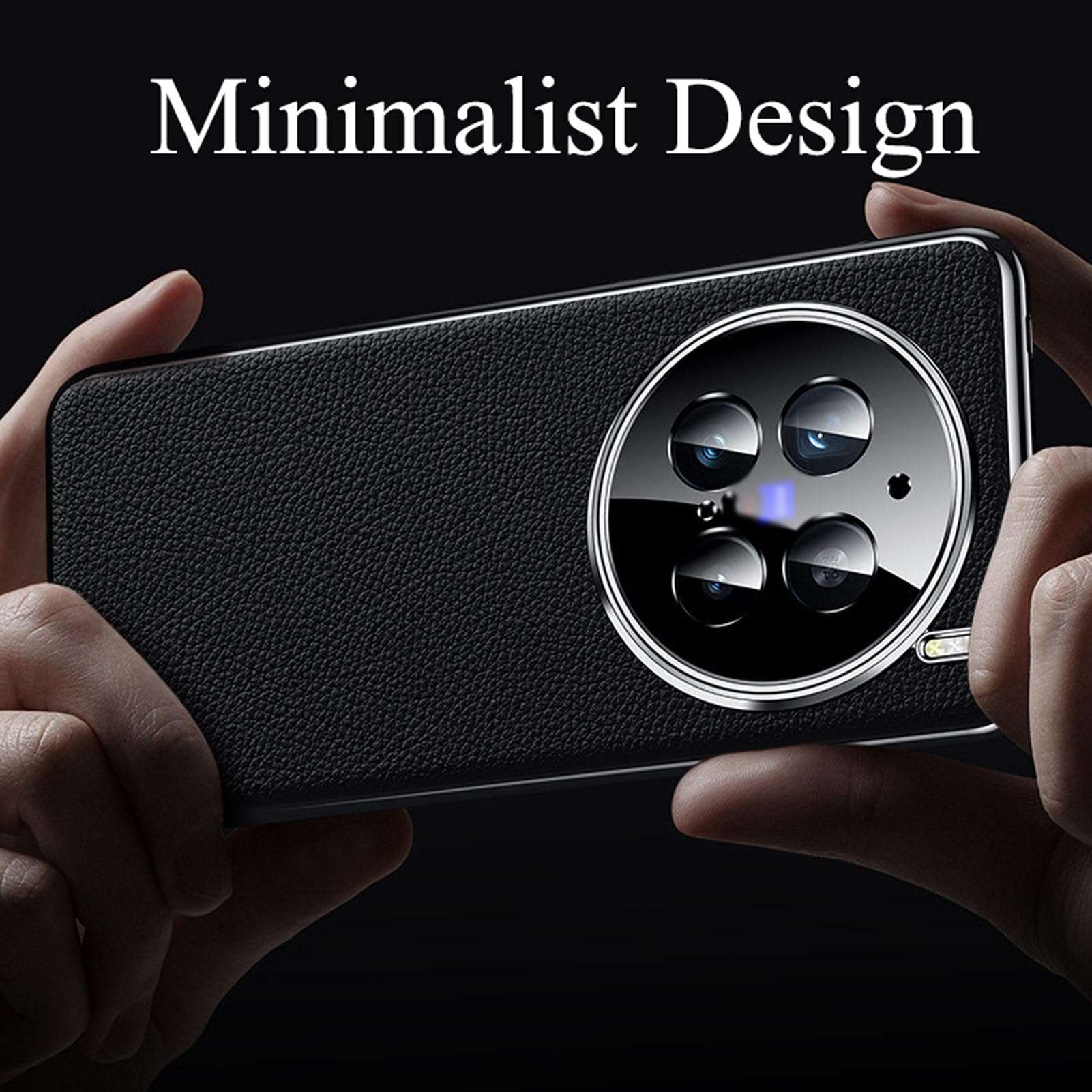 ZHAYLA Case for Vivo X200 Pro, Genuine Leather Slim Shockproof Case with Full Camera Protection Back Cover for Vivo X200 Pro,Orange 4