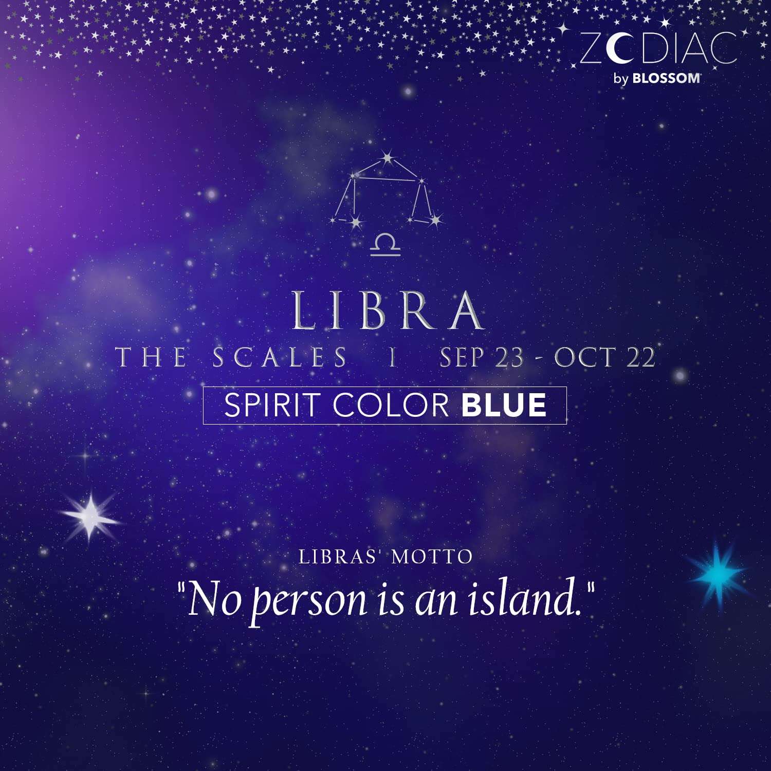 Blossom Lip Gloss Zodiac Sign Vanilla Scented Roll-On Lip Gloss, Moisturizing + Hydrating with Zodiac Crystals, Made in USA, 0.20oz, Libra 5