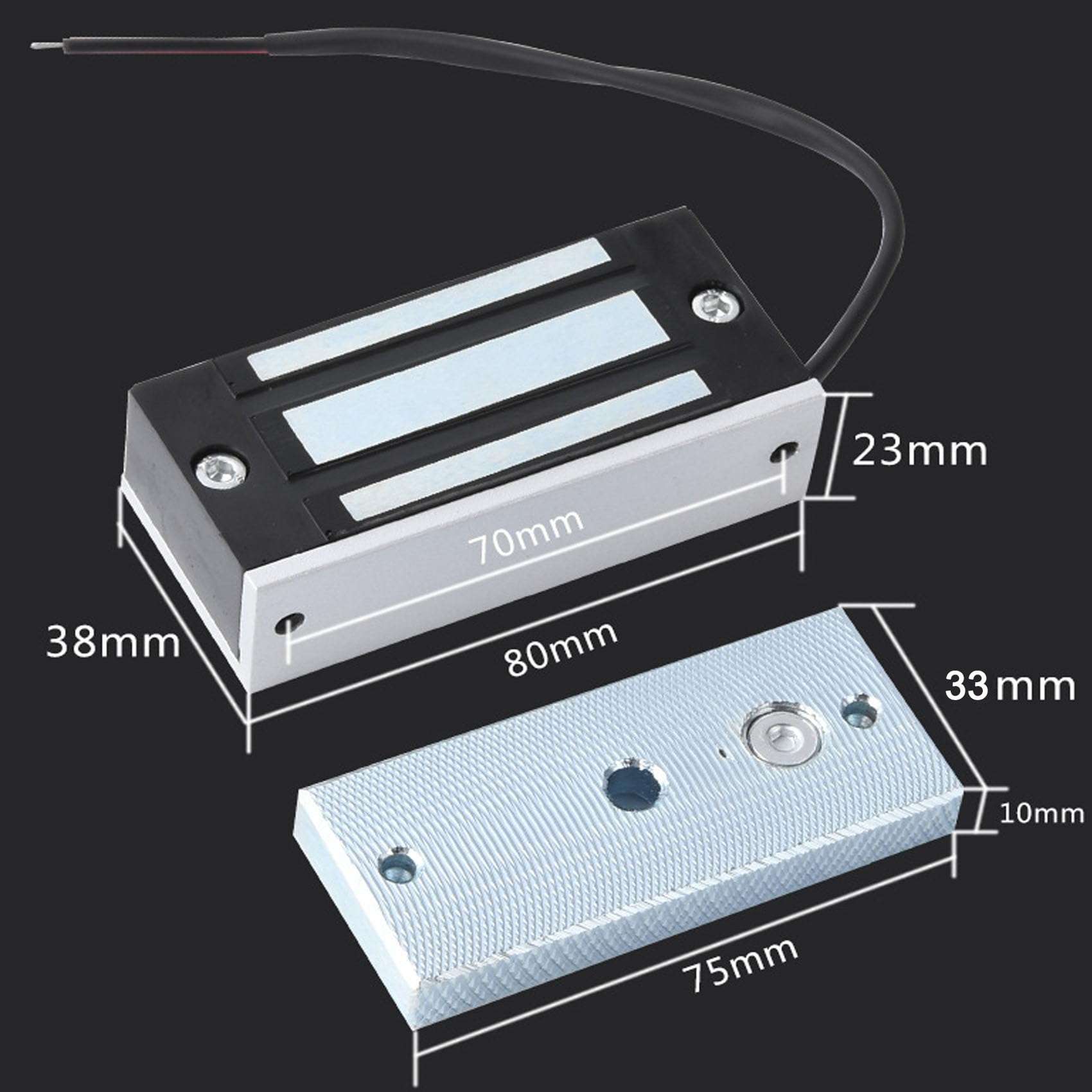 AUTENS Electric Magnetic Electromagnetic Door Lock 12V Fail-Safe NC Mode for Door Entry Access Control Home Security System (Holding Force 130lbs) 2