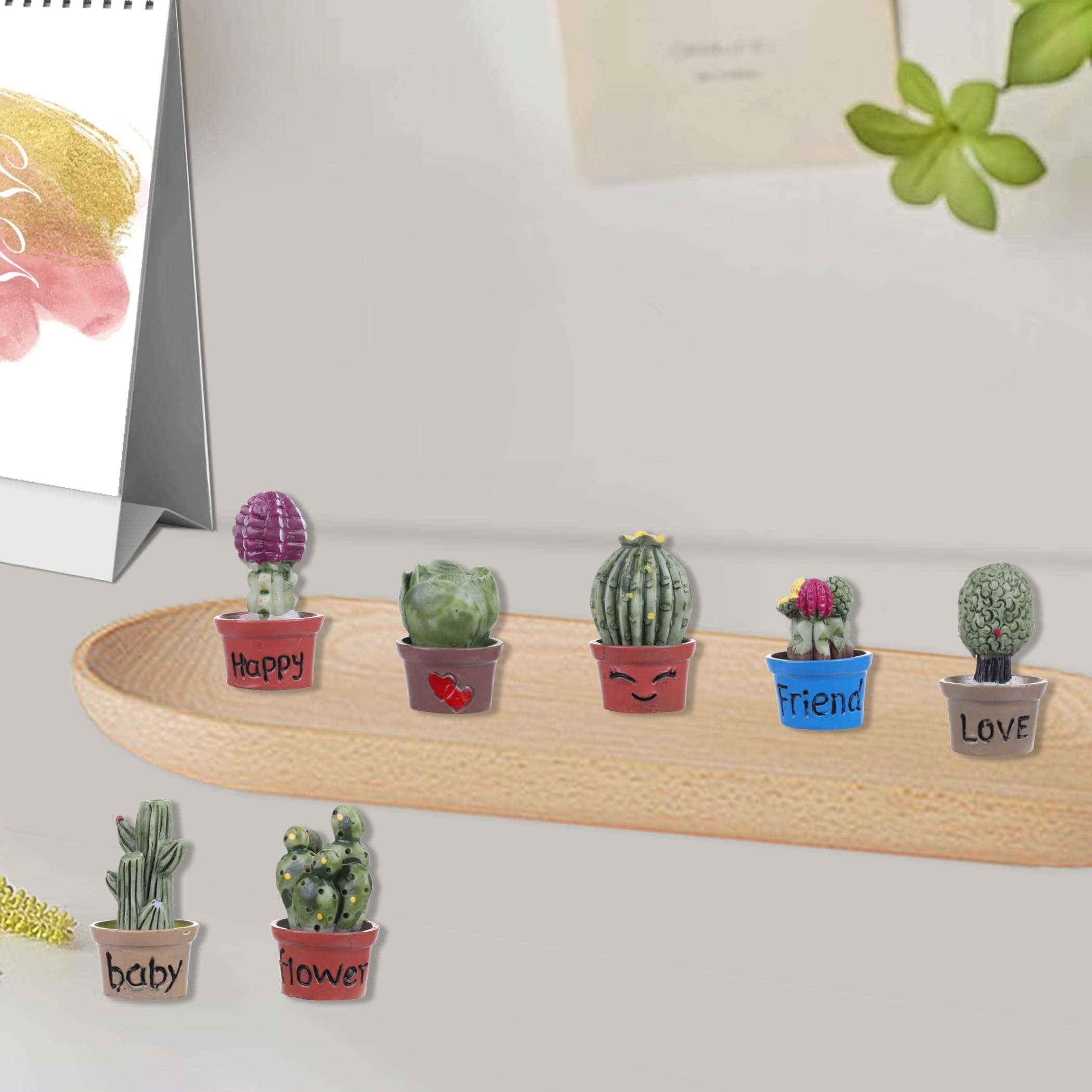 Vagocom 14Pcs Miniature Fake Plant in Pots Set, Artificial Mini Fake Plants Decor for Office Desk Accessories,Bedroom,Bathroom,Bookshelf and Bedside Decoration,1~1.3inch / 2.5~3.4cm 5