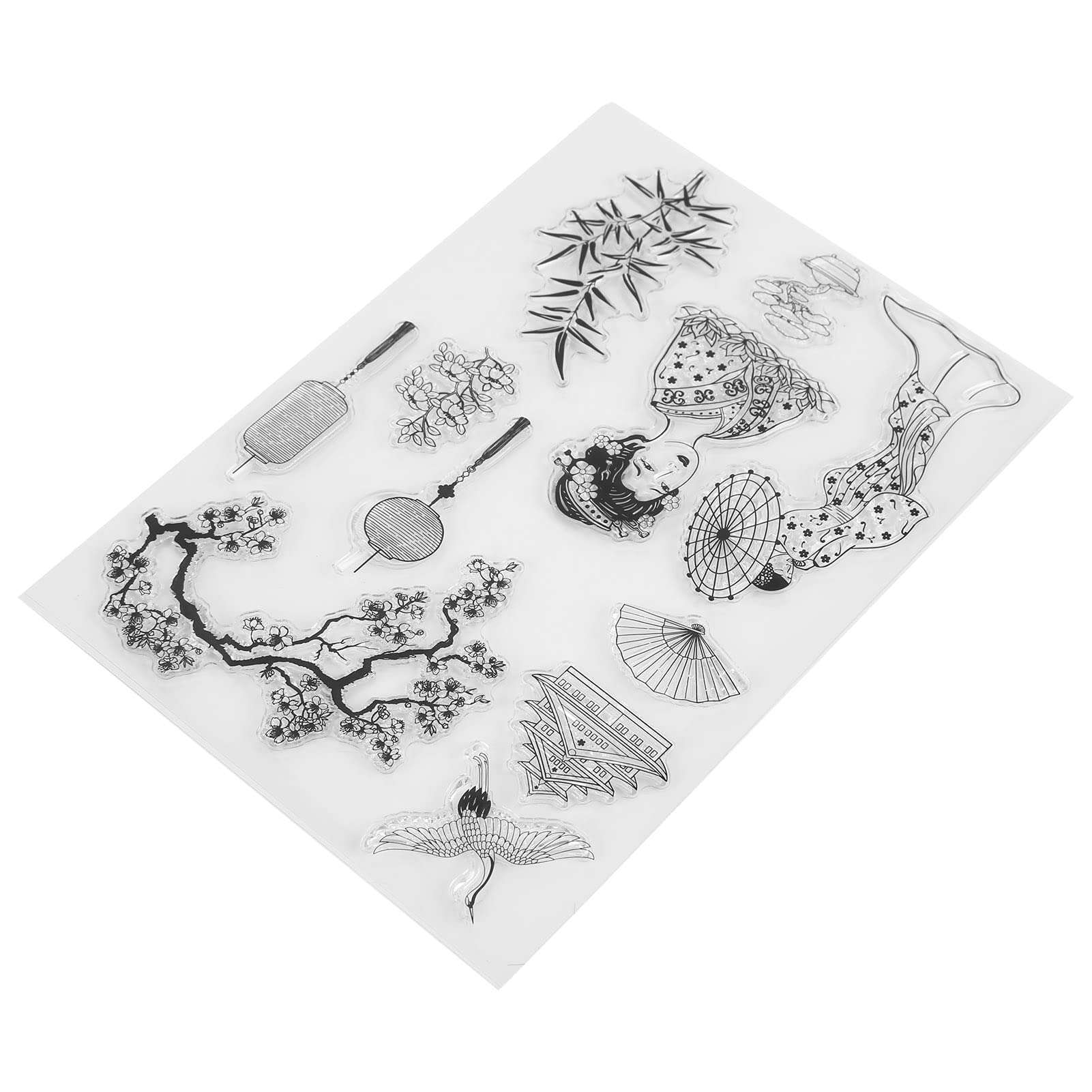 Clear Stamps, Environmental TPR Material Decorative Stamps for Envelope for Invitation Letter for Diary 4