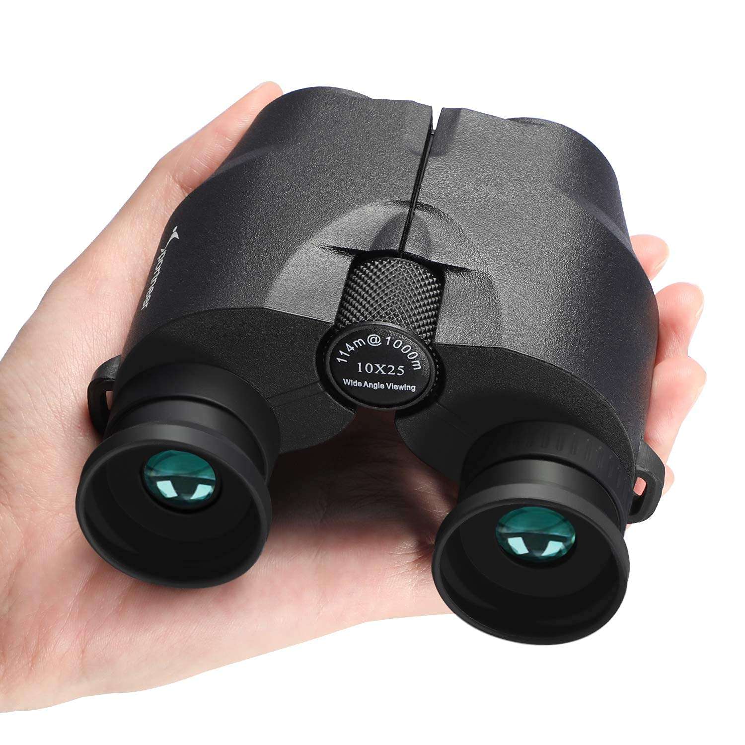 Binoculars for Adults and Kids, Sportneer 10x25 Waterproof Binoculars for Adults Compact Binoculars with 15mm Foldable Soft Eyepiece for Hunting Hiking Bird Watching Concerts Outdoor 3