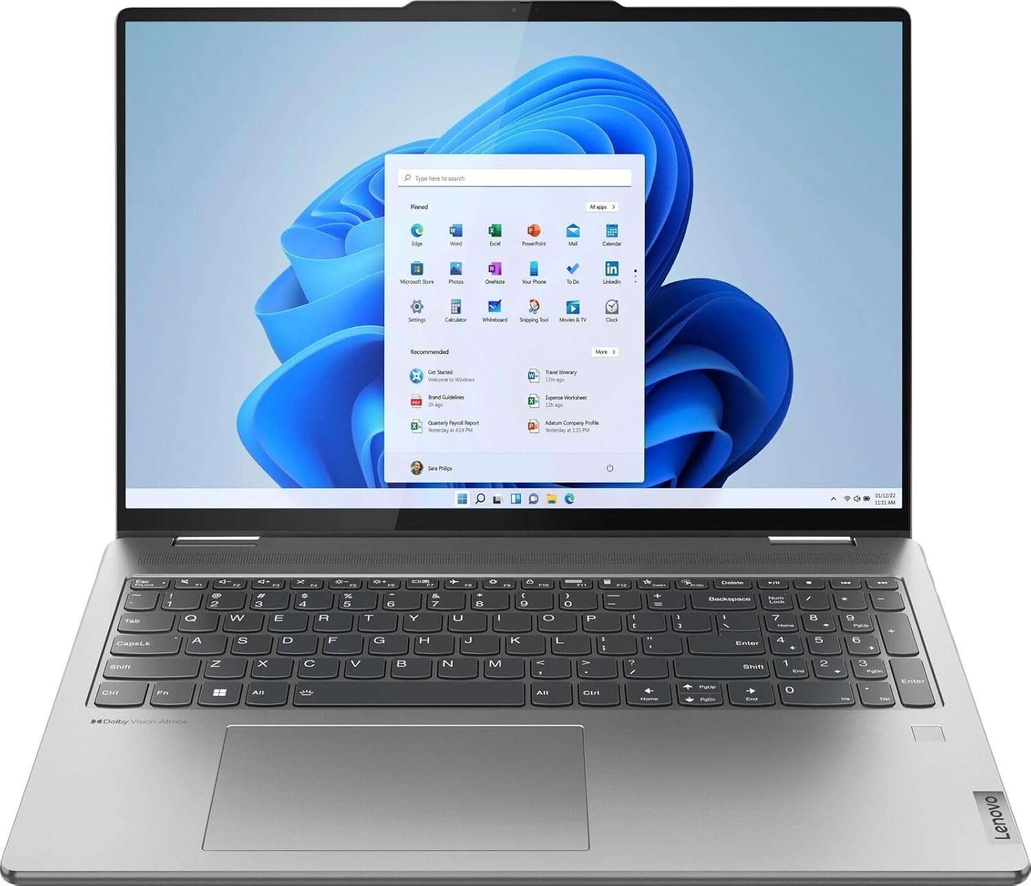 Lenovo Yoga7 16 2-in-1 Laptop | 16" WUXGA IPS Touch | AMD 8-Core Ryzen 7 7735U >i7-1255U | 16GB DDR5 1TB SSD | Radeon 680M Graphic | Backlit Fingerprint USB-C Pen Win11Pro Silver + 32GB MicroSD Card 3