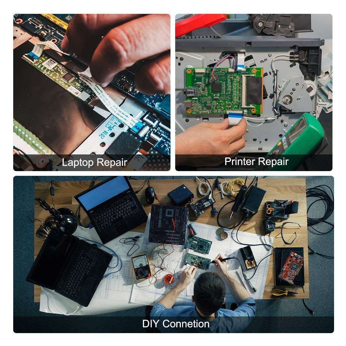 Flat flexible ribbon cable 18-pin 0.5mm pitch 300mm long A-TYPE (Same side pin) (2-PCS) 6