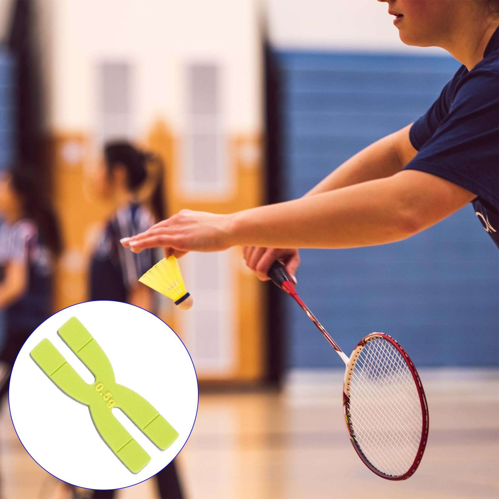 M METERXITY 3 Pack Racket Weight Balance Strips - Tennis Badminton Racquet Balance Strips Tape Bar Weighted Tapes, Apply to Racquet/Sports Training (0.5g, Green) 3