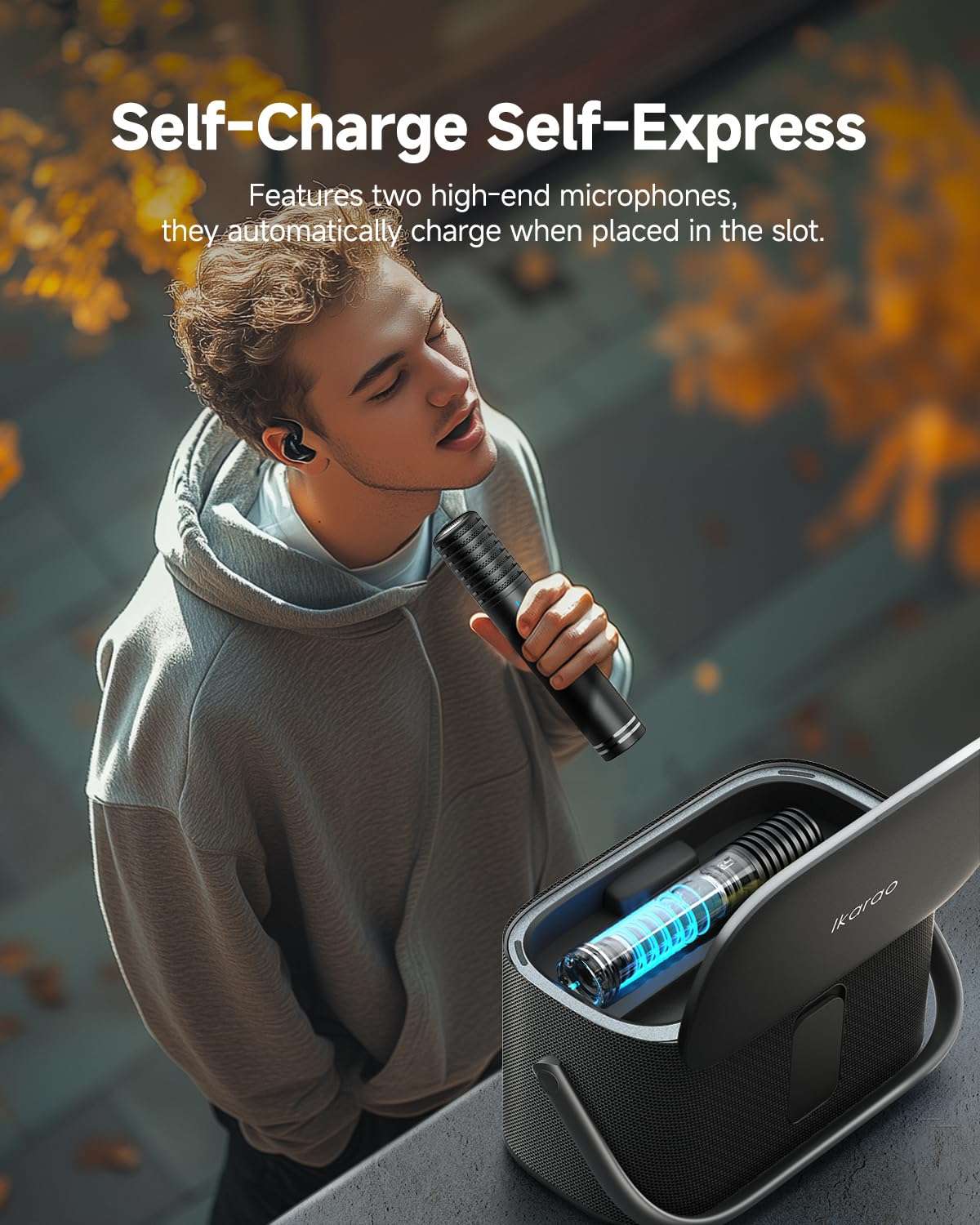 Karaoke Machine for Adults, with Lyrics Display and Screen, Support HDMI to TV, WiFi Connects to Karaoke App and YouTube, 2 Self-Charging Wireless Microphones EQ Autotune,140W Speaker for Home Party 6