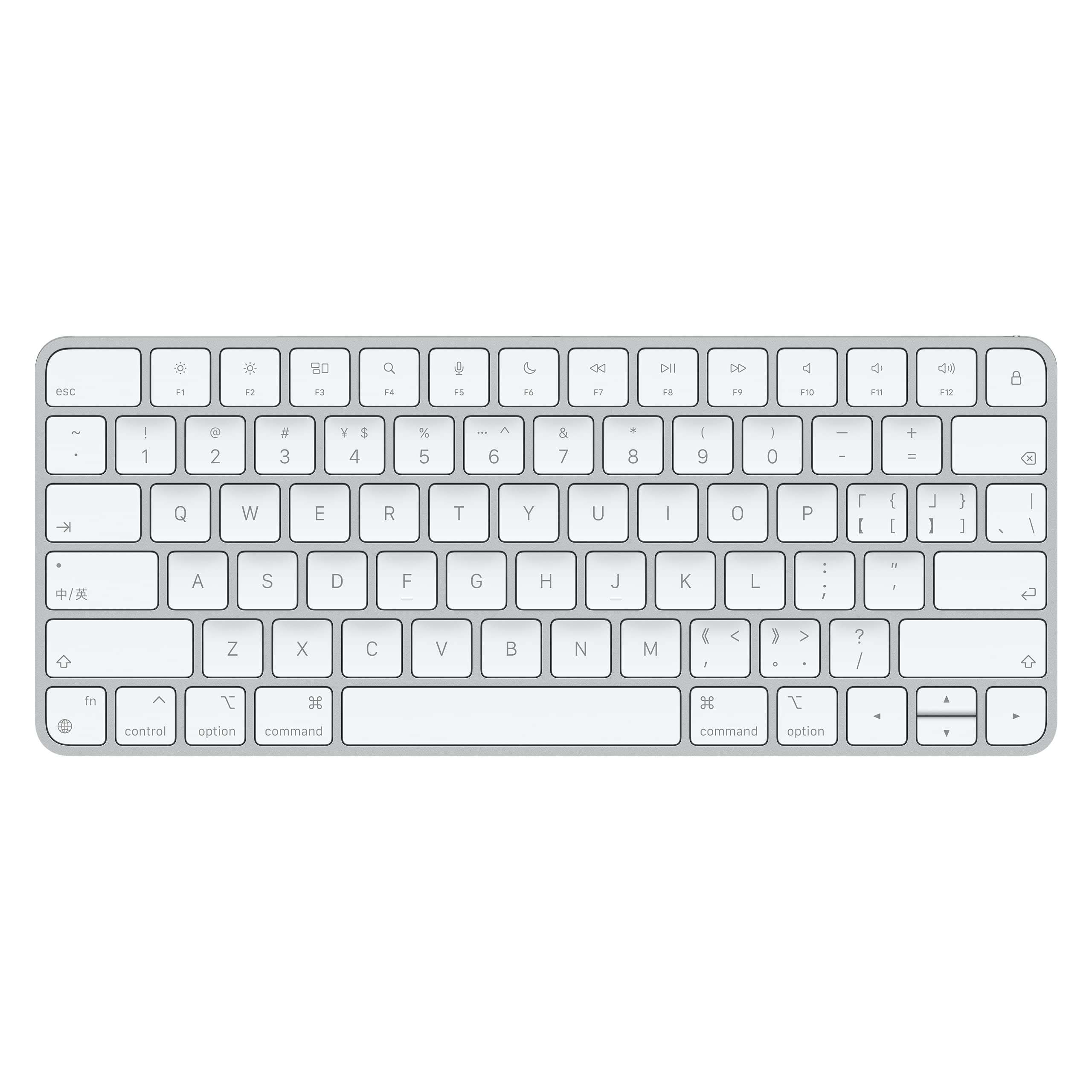 Apple Magic Keyboard: Wireless, Bluetooth, Rechargeable. Works with Mac, iPad, or iPhone; Korean - White 1