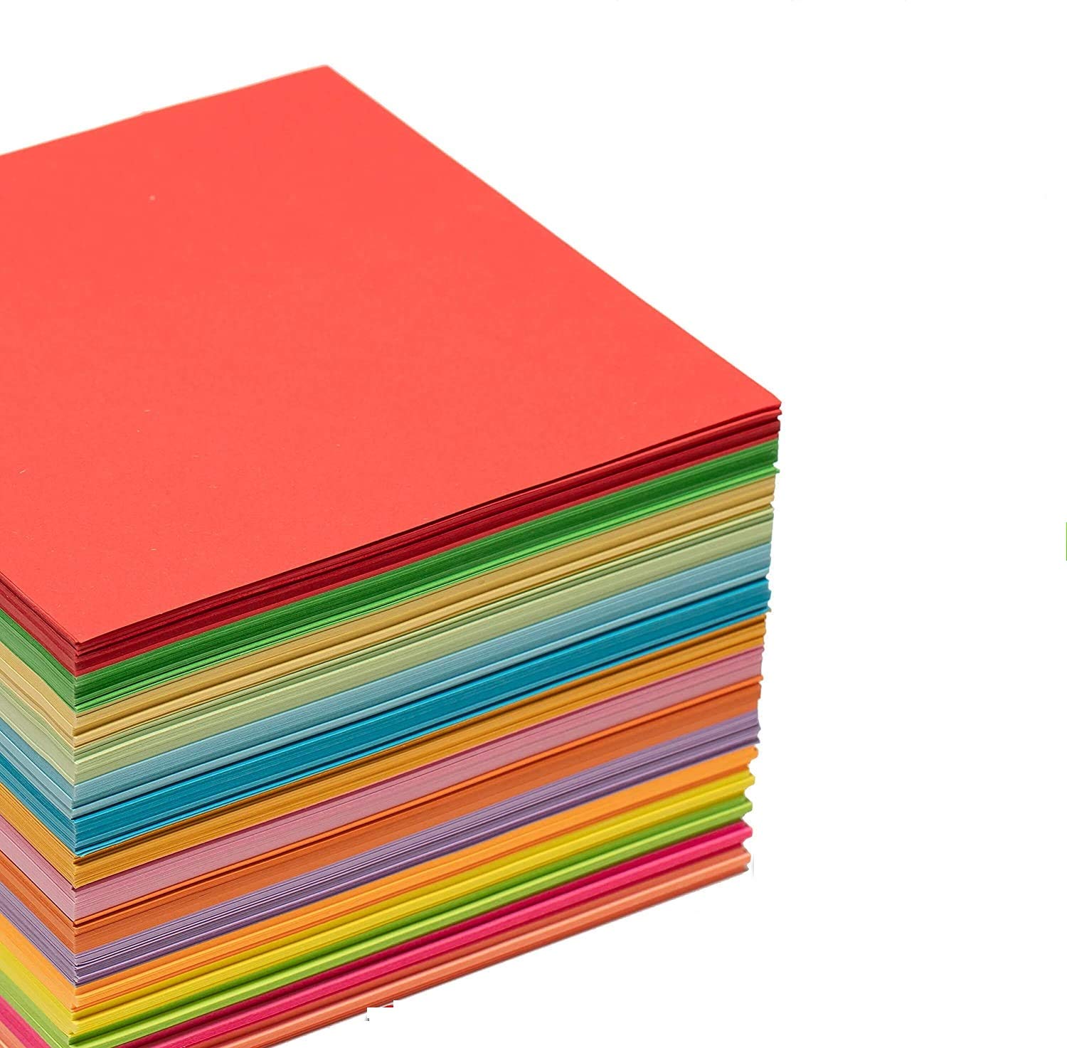 DSR Origami Paper 15 cm X 15 cm Pack of 100 Sheets Fluorescent Color Both Side Coloured For Origami, Scrapbooking, Project Work