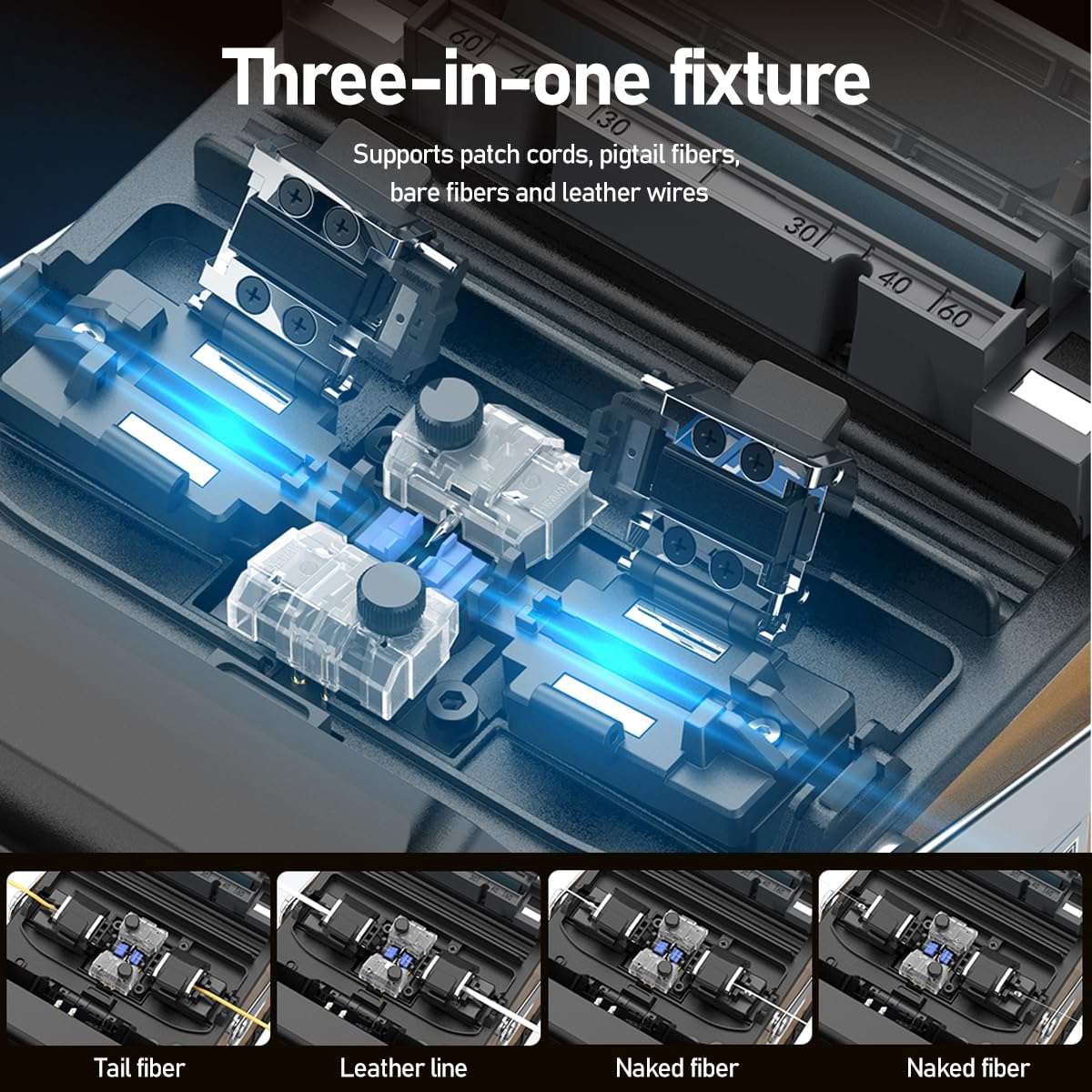 KL-520 Auto Fiber Splicer: 8s/18s Speed, 0.01dB Loss, 3-in-1 Holder for Single/Multi Mode 5