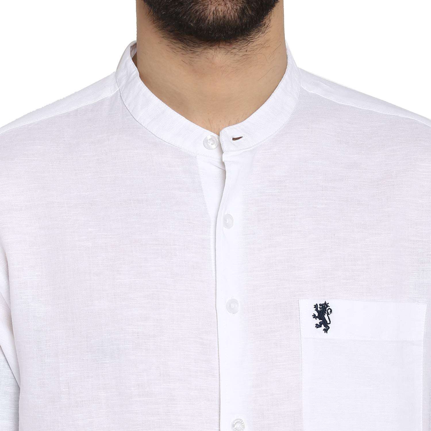 Red Tape Men's Solid Regular fit Casual Shirt (RFS0055_White_Small S) 6