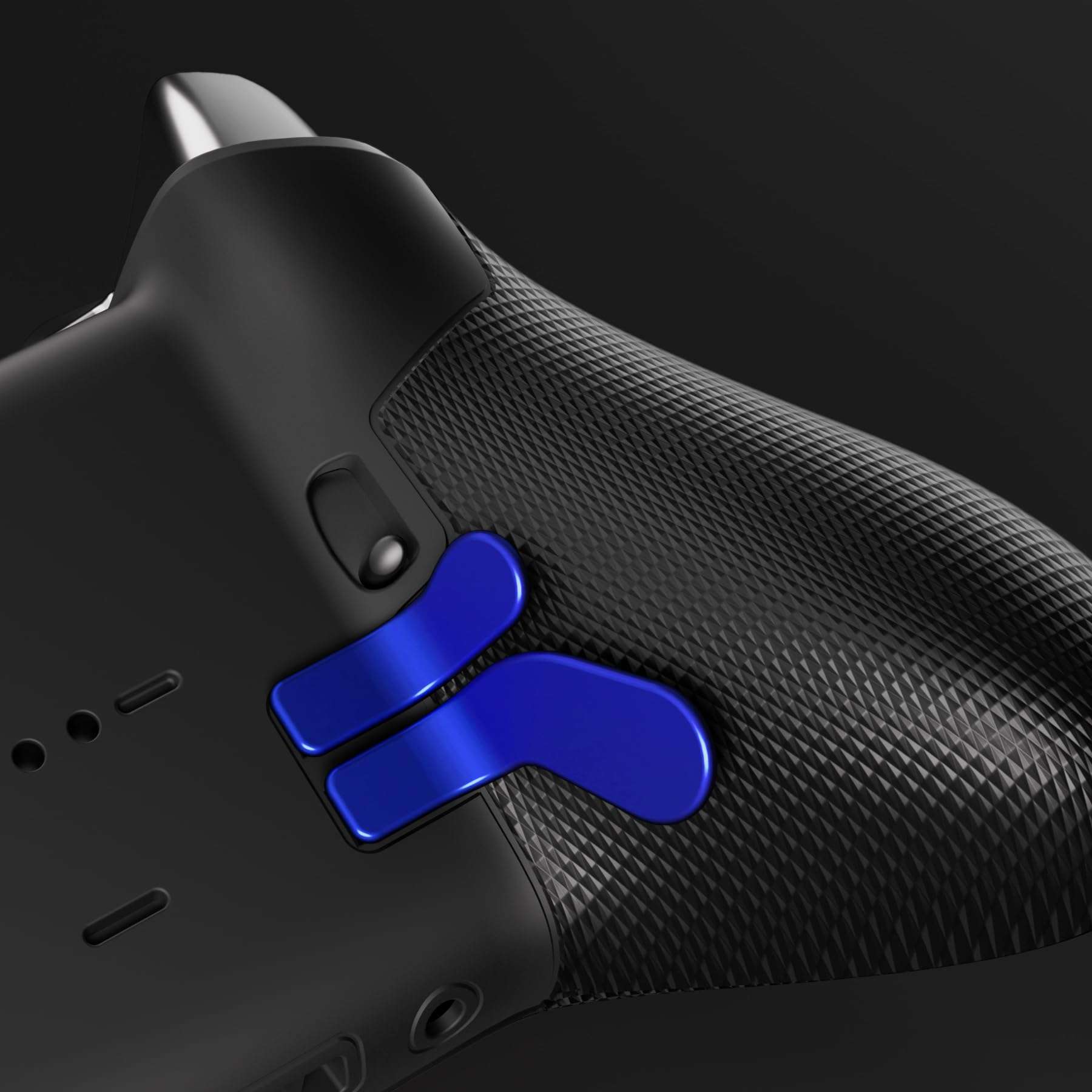 eXtremeRate 6 in 1 Metallic Blue Magnetic Stainless Steel D-pads Replacement Back Paddles for Xbox Elite V1/V2 Controller Direction Keys Back Buttons for Xbox Elite & Elite Series 2 Controller 5