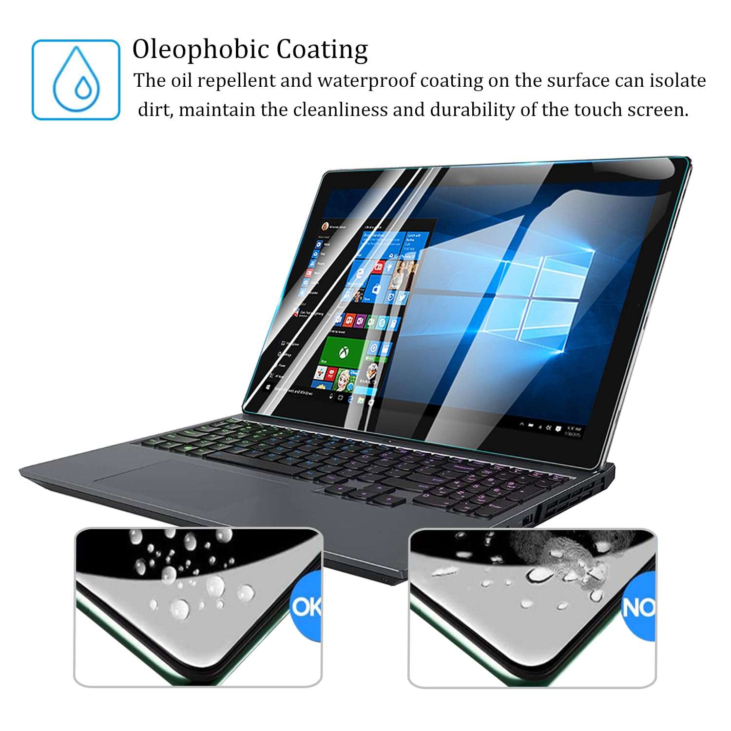 i-Tensodo Tempered Glass Screen Protector for Microsoft Surface Laptop 7 (2024, 13.8 Inch) Laptop, 2.5D, HD Clear, 9H Hardness 6