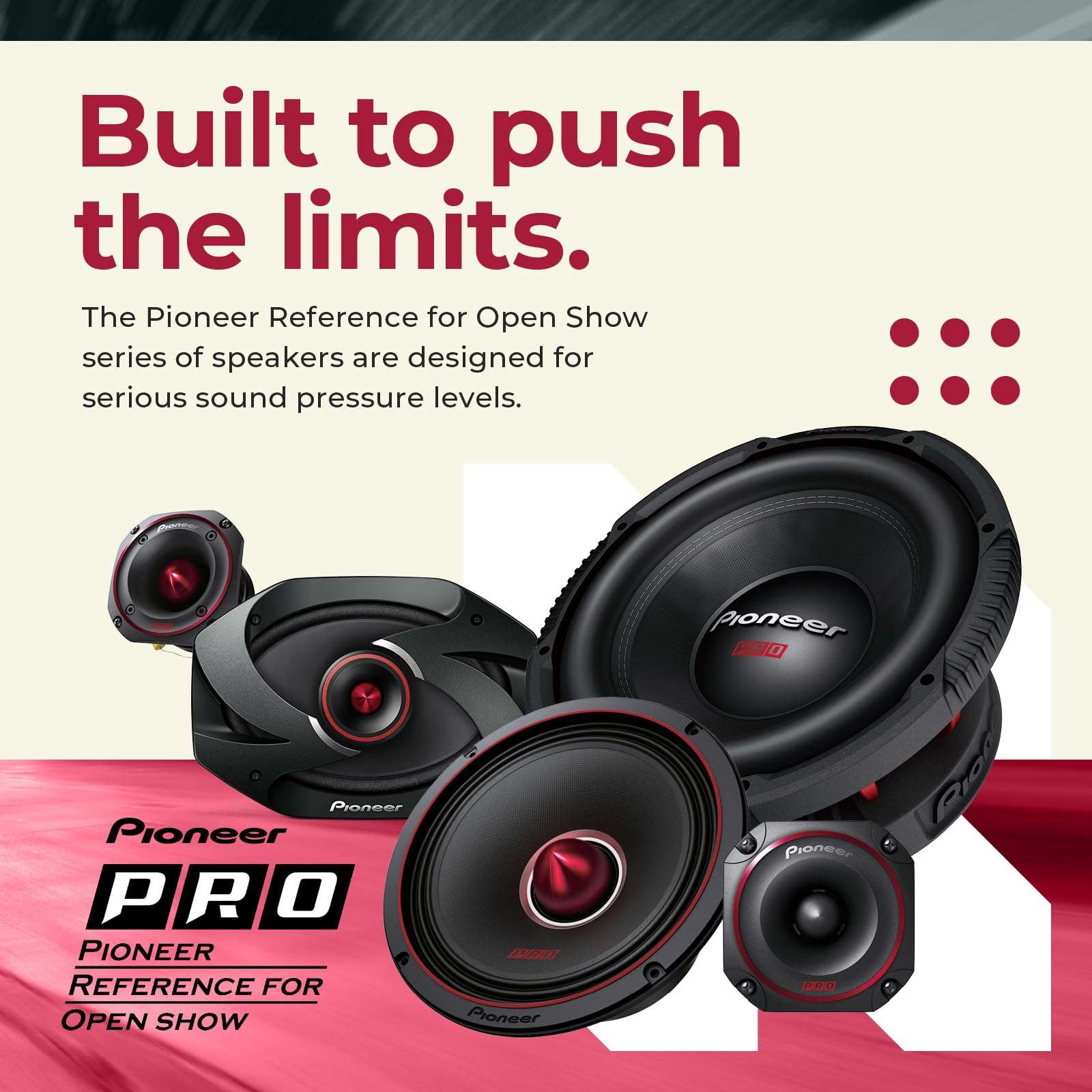 Pioneer P.R.O. Series TS-M651PRO 6.5” Speakers (Pair) – 300W Max, Perfect for high-SPL Builds and pro-Level car Audio 2