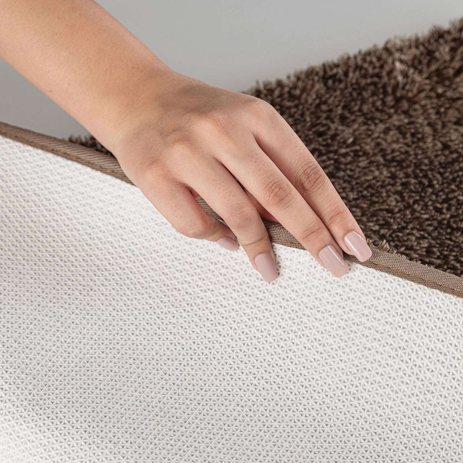 Spread Spain Lamb Bathmats for Bathrooms & Home - Brown | Quick Drying & Highly Absorbent Bath Floor Mat | Dual Tone Design | Super Soft Anti-Slip & Washable Bath Room Mat - 50 x 80cm 6