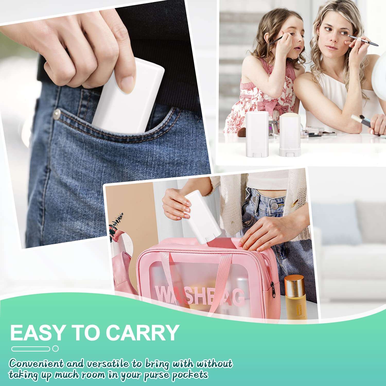 Furnido 15ml Travel Deodorant Containers,Top-Fill,Empty Plastic Oval Lip Balm Tubes for Chapstick,Lip Balm,Lotion Bar Sticks,Salve,Homemade Solid Lotion,Sample Size Deodorant-30 Pack,White 5