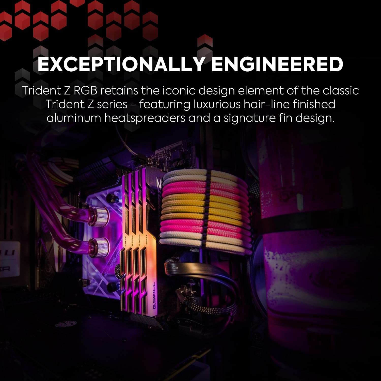 G.SKILL Trident Z RGB Series DDR4 RAM (XMP) 16GB (2x8GB) 3200MT/s CL16-18-18-38 1.35V Intel AMD Desktop Computer Memory U-DIMM (F4-3200C16D-16GTZR) 4