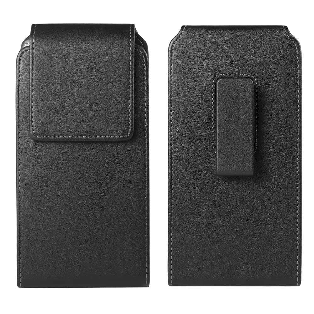 Large Cell Phone Holster Holder PU Leather Swivel Belt Clip Case Pouch for Samsung Galaxy S24 Ultra S23 Ulta Note20 Ultra A04s A35 A14 A33 A34 A15 A54 Google Pixel 8 Pro 7 Pro OnePlus Nord N200 1