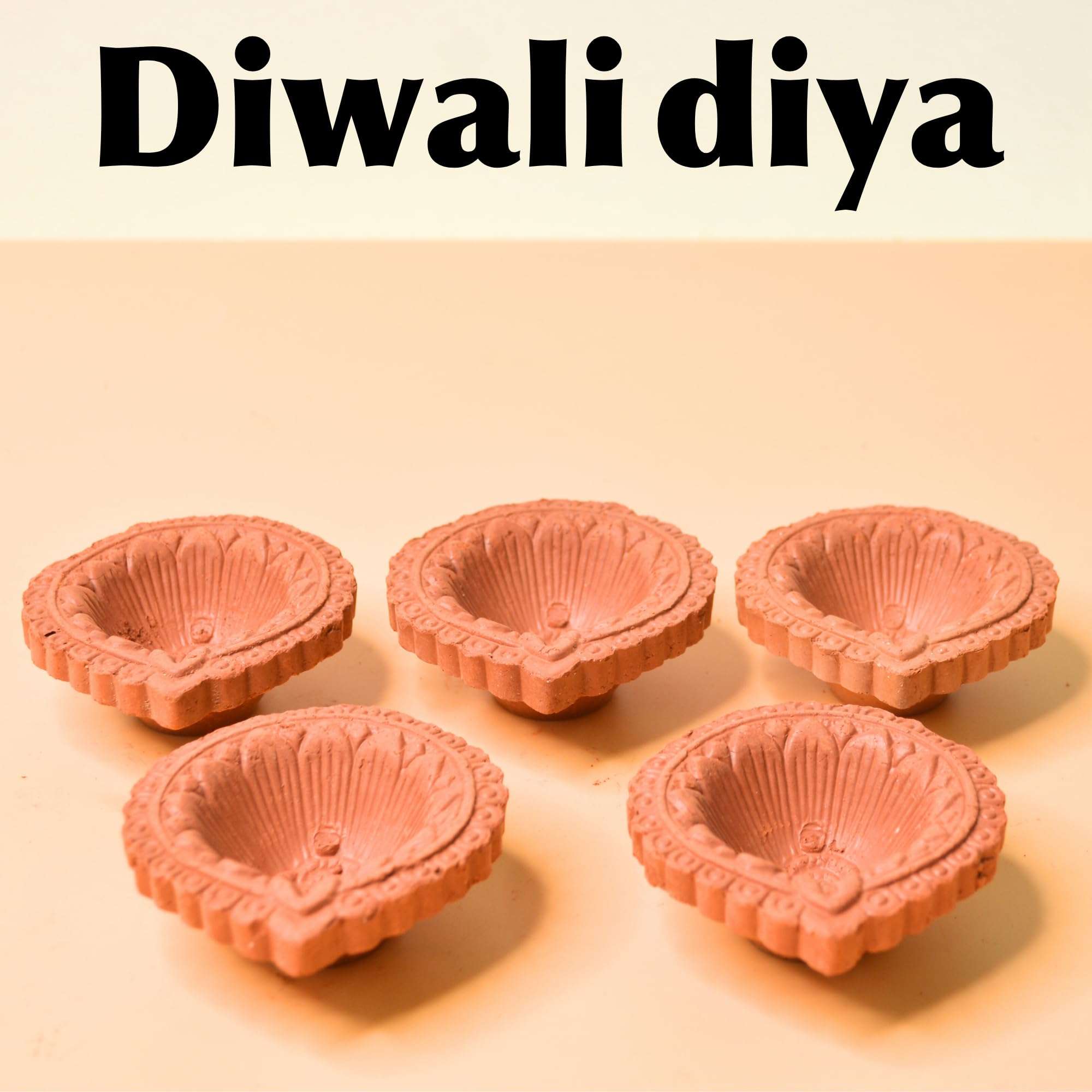 Shri Shri Handicraft Natural Clay Traditional Diwali Ke Diye | Earthen Clay Diya | Mitti Ka Diva | Diyas for Pooja (1) 4