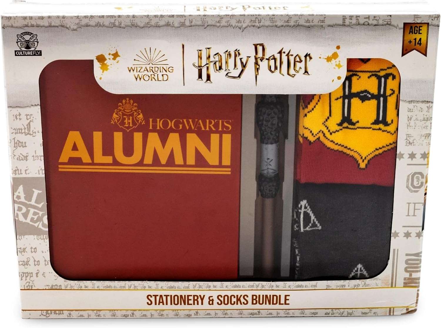 Culture Fly Harry Potter Stationary and Socks Bundle Journal Pen 2 Pair Socks 5