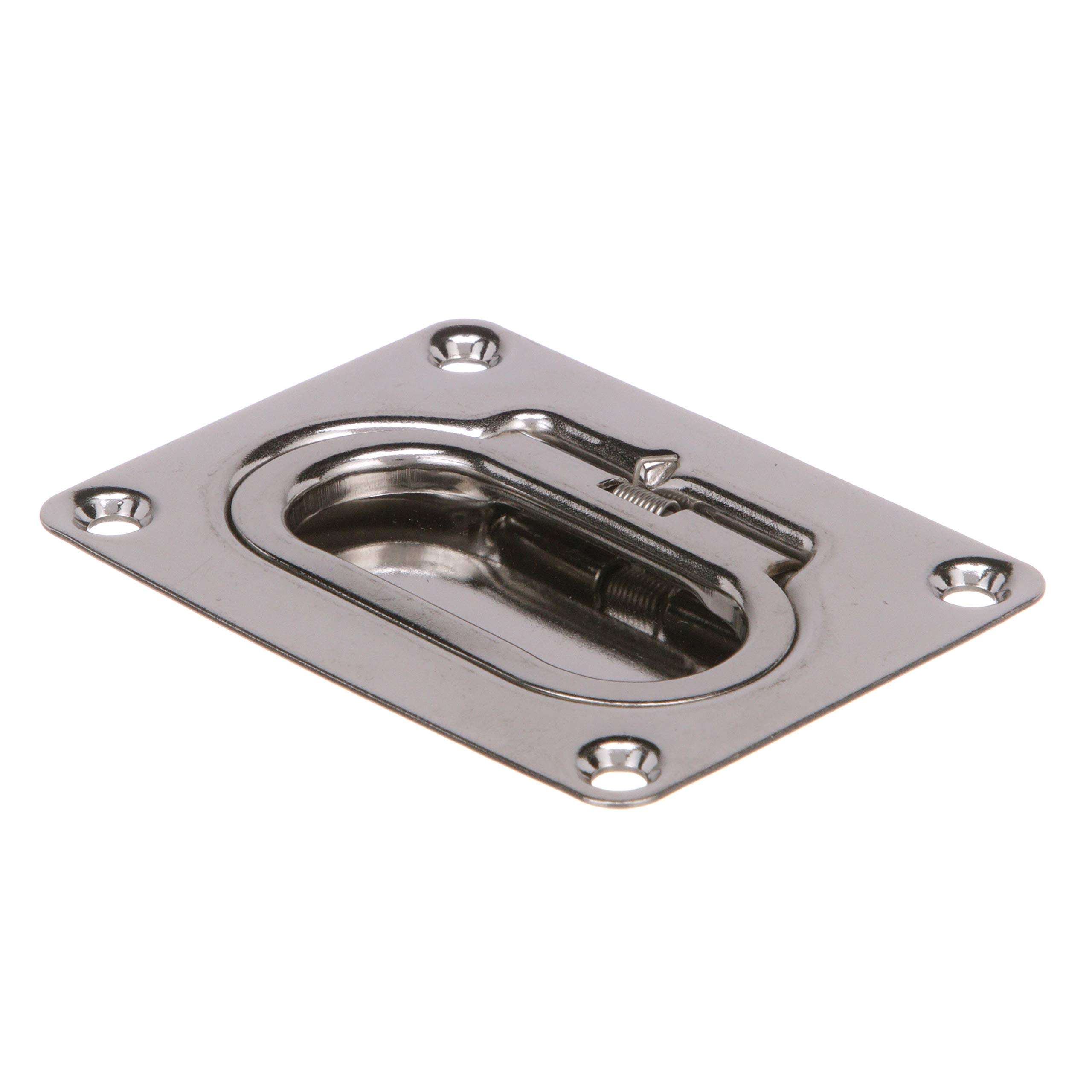 Seachoice Spring Loaded Flush Mount Hatch Handle, 304 Stainless Steel, 3 In. X 2-1/4 In. 2