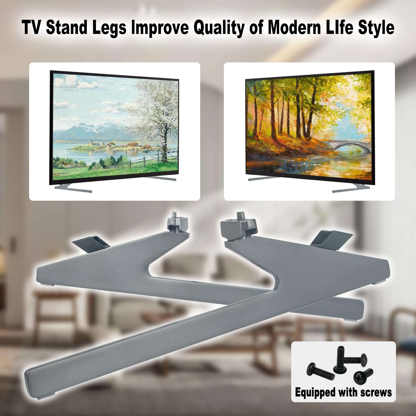 Replacement TV Base Stand, Fit for Hisense Mini-LED Smart TV 65U8H 65U8HQTUK 5