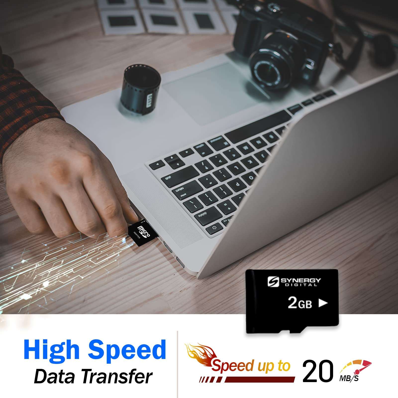 Motorola Moto G Cell Phone Memory Card 2GB microSDHC Memory Card with SD Adapter 5