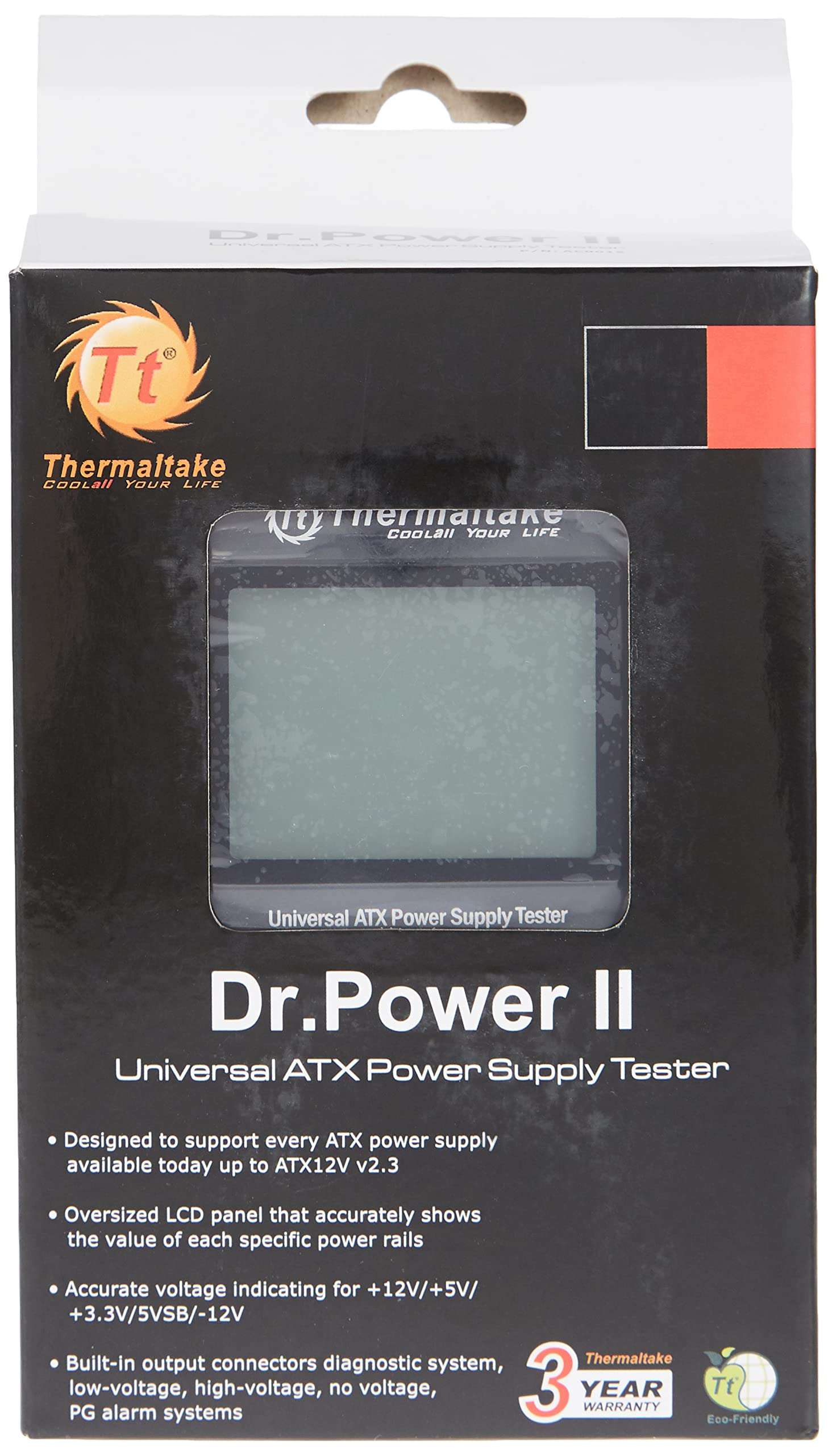 Thermaltake Dr. Power II Automated Power Supply Tester Oversized LCD for All Power Supplies - AC0015 ,Black 4