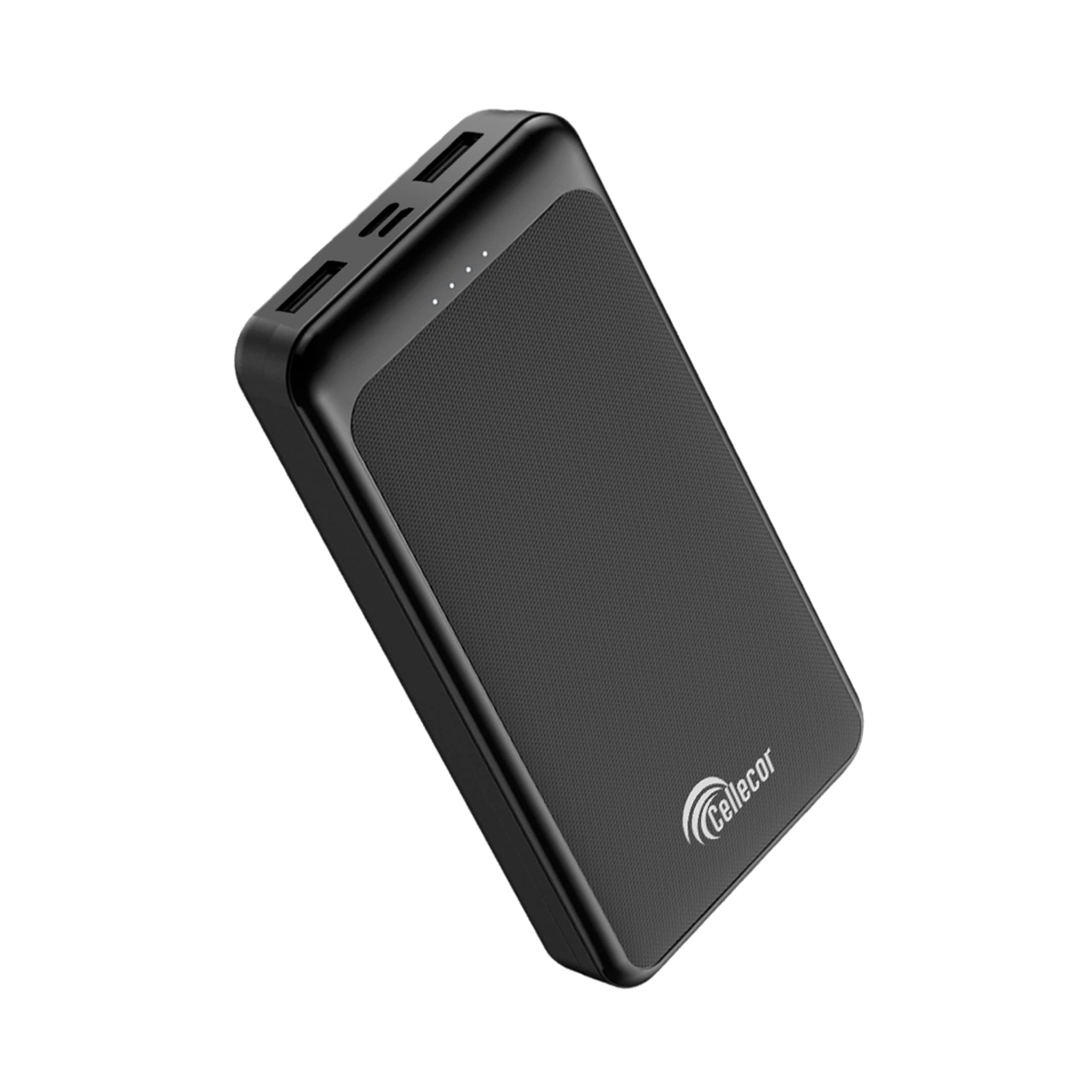 CELLECOR (CLPB-20) 20000mAH Lithium Polymer Power Bank | 18W Fast Charge | Dual USB Output | Dual Input-Type C & Micro USB | Power LEDs Indicator (Black) 1