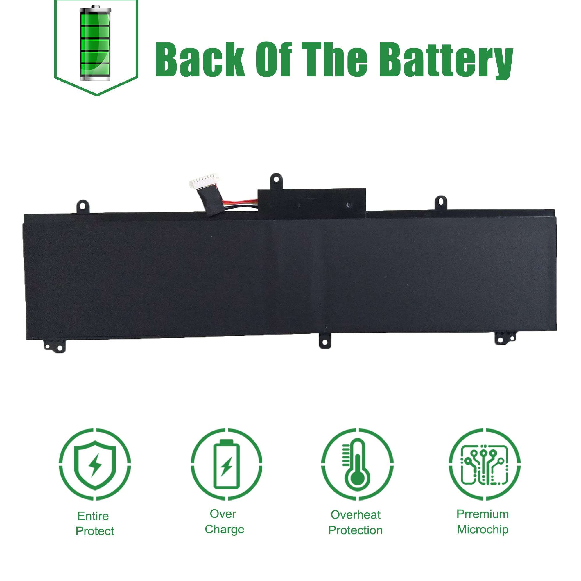JIAZIJIA C41N1837 Laptop Battery Replacement for Asus Rog Zephyrus GA502DU GA502GU GU502DU GU502GU GU502GV GU532GU GU532GV GX502GV GX502GW GX532GV GX532GW Series Notebook 15.4V 76Wh 4940mAh 5