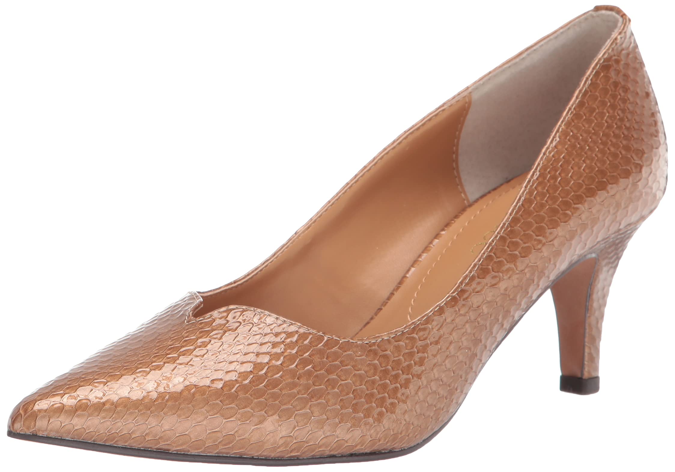 J.Renee Women's Abigaile Pump (Pewter Glitter, 8.5)