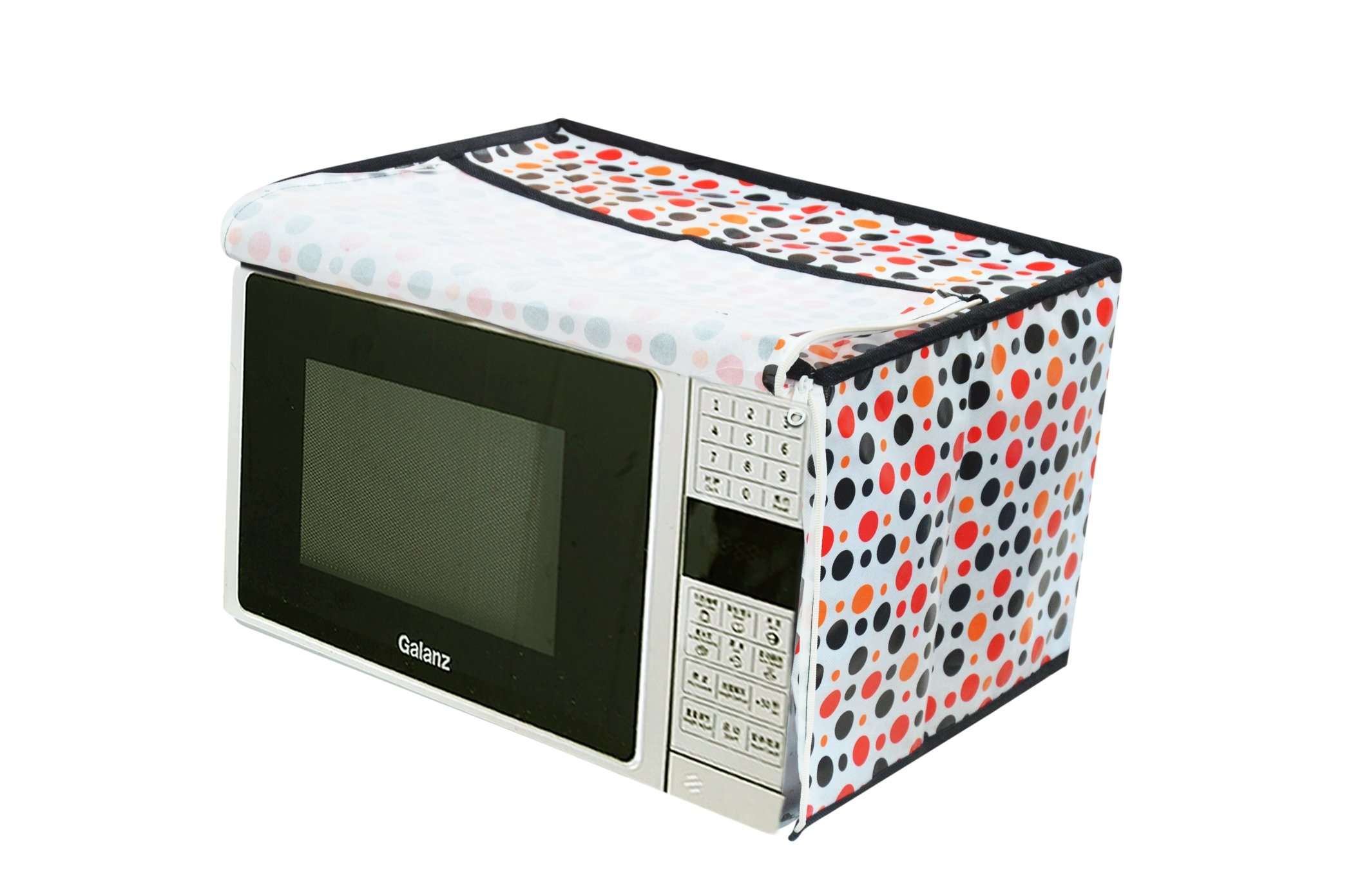 IOM PVC Printed Waterproof 20L Microwave Oven Full Body Cover(20Ltr),Multicolor- GRAP The Deal 1