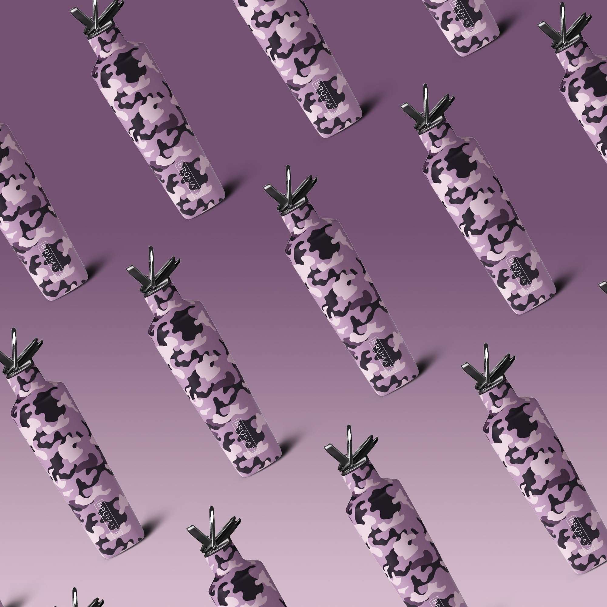 BrüMate ReHydration - 100% Leakproof 25oz Insulated Water Bottle with Straw - Stainless Steel Water Canteen (Carrara) 3