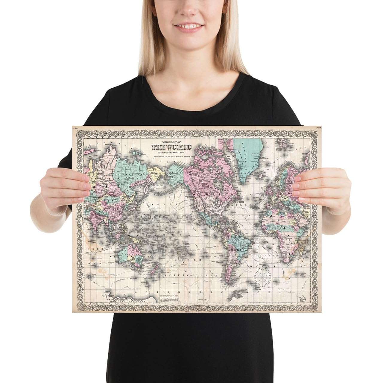 Wall Art Prints -UNFRAMED 16x12 inches - Old Maps - Great Vintage Home Decor and Gift (Style 03) 4