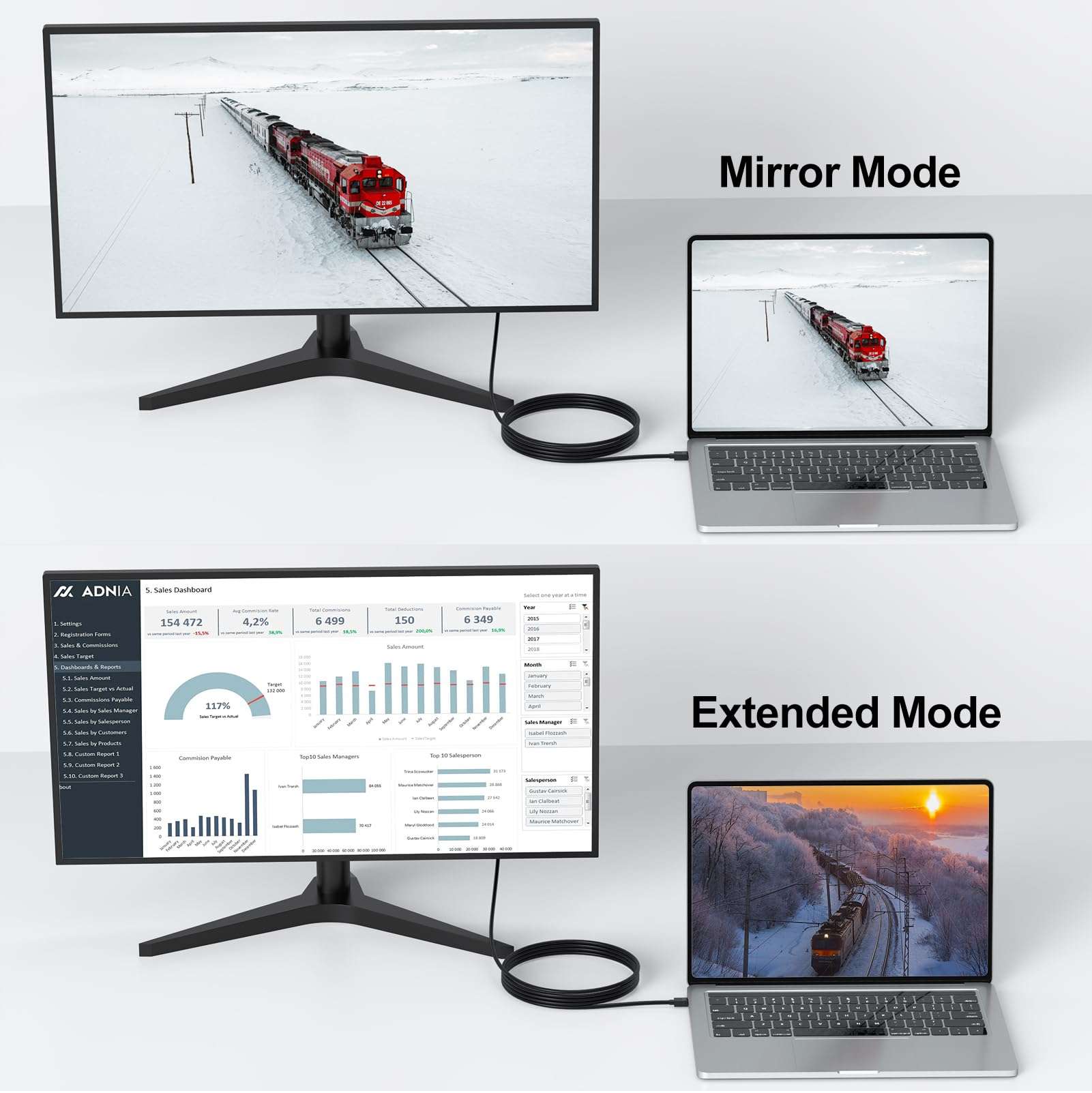UVOOI Active Mini DisplayPort to HDMI 2.0 Adapter Cable 6 Feet, Mini DP to HDMI Active Cable Supporting Eyefinity Technology & 4K@60Hz, 1440P@144Hz Resolution-A2 6