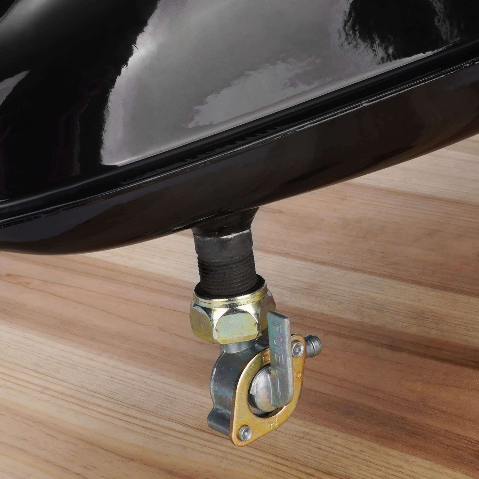 4L 1.06 Gallon Mini Bike Gas Tank Fuel Tank with Cap & Spark Plug & Petcock & Fuel Line & Fuel Filter for 2 stroke 49cc 60cc 66cc 80cc Engines Motorized Bicycle Motor Bikes 3