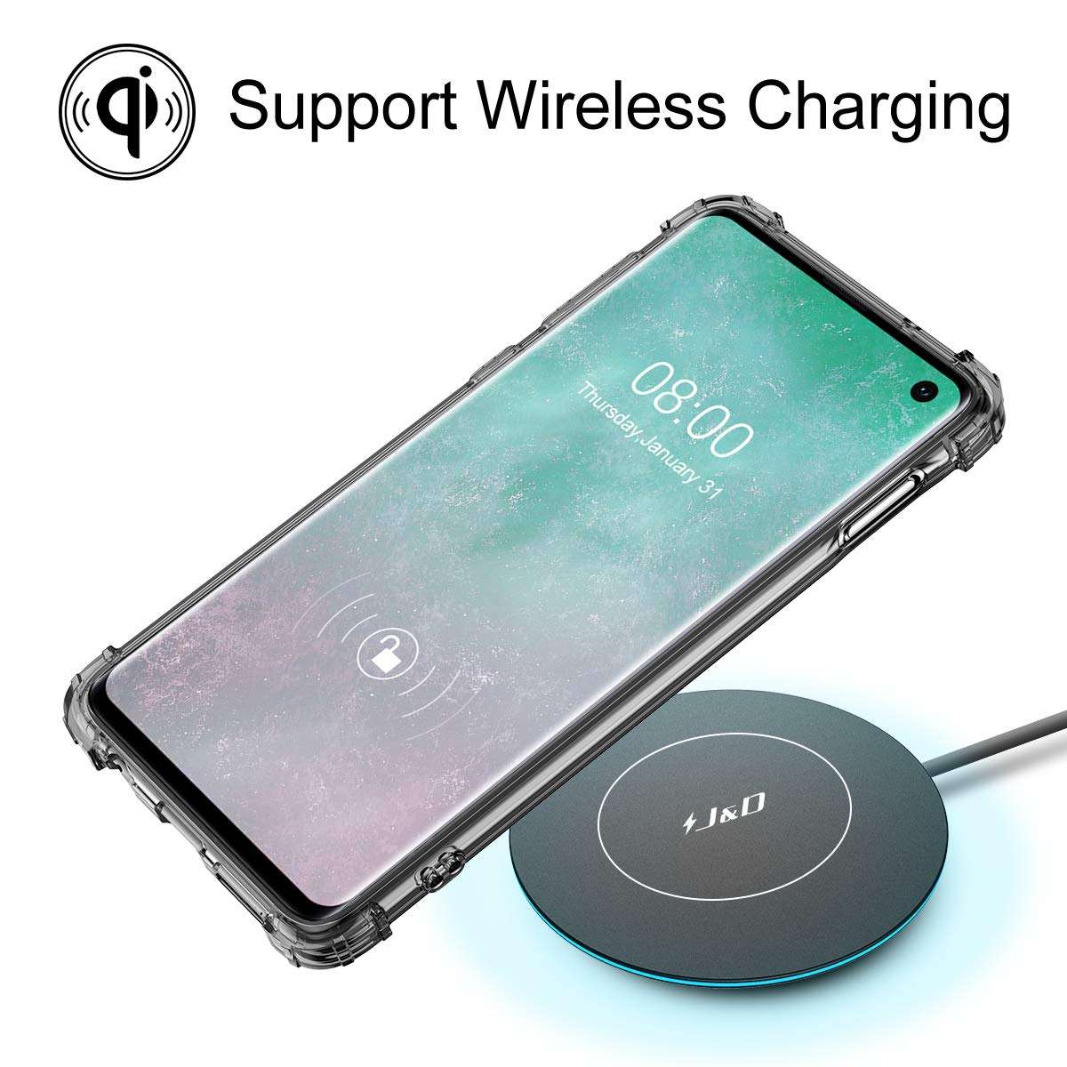 J&D Case Compatible for Samsung Galaxy A71 Case, Corner Cushion Ultra Clear Shock Resistant Protective Slim TPU Bumper Case for Galaxy A71 Cover, Not for Galaxy A71 5G/Galaxy A71 5G UW 3