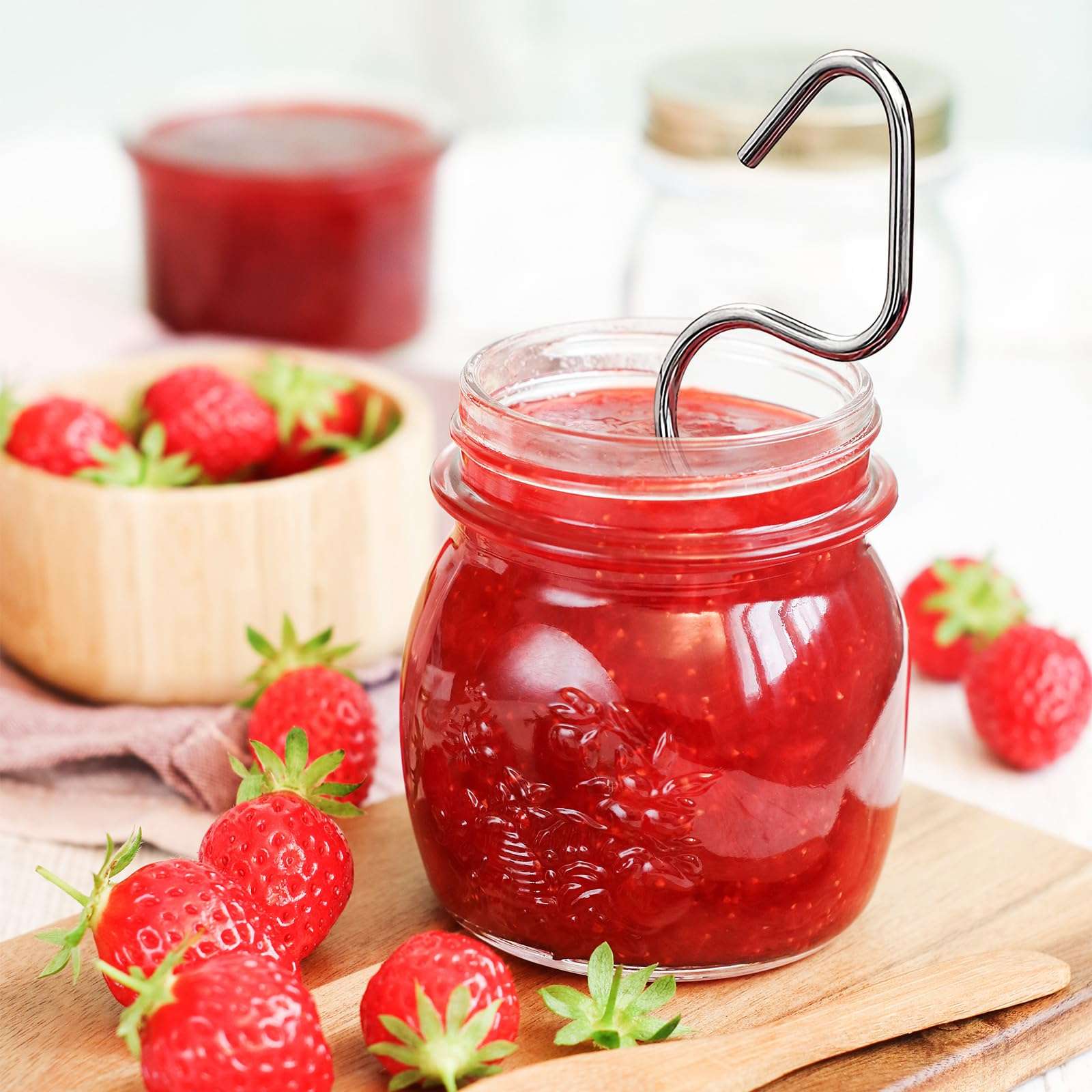 2 Pack Peanut Butter Stirrer - Mixer Tool, Multipurpose Stainless Steel Nut Butter Manual Churner Gadgets Jam Stirring Tool, Butter Stirrer Tool For Mixing Various Butter, Almond for Kitchen 5