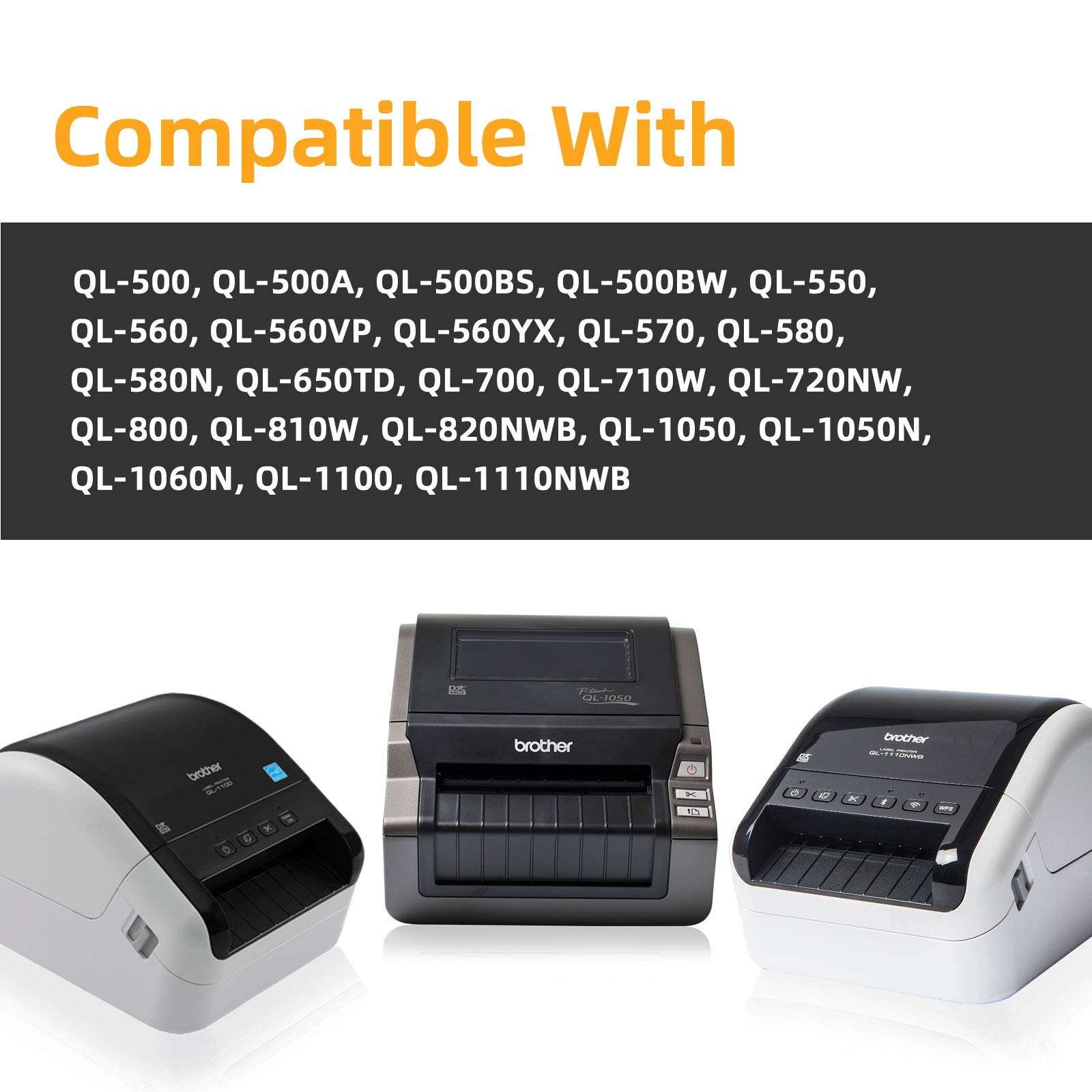 Labelebal Compatible 4" x 6"(101mm x 152mm) Direct Thermal Labels Replacement for DK-1241 Shipping Mailing Postage Address Compatible for Brother QL Printer (4 Rolls, 200 Labels/Roll)… 6