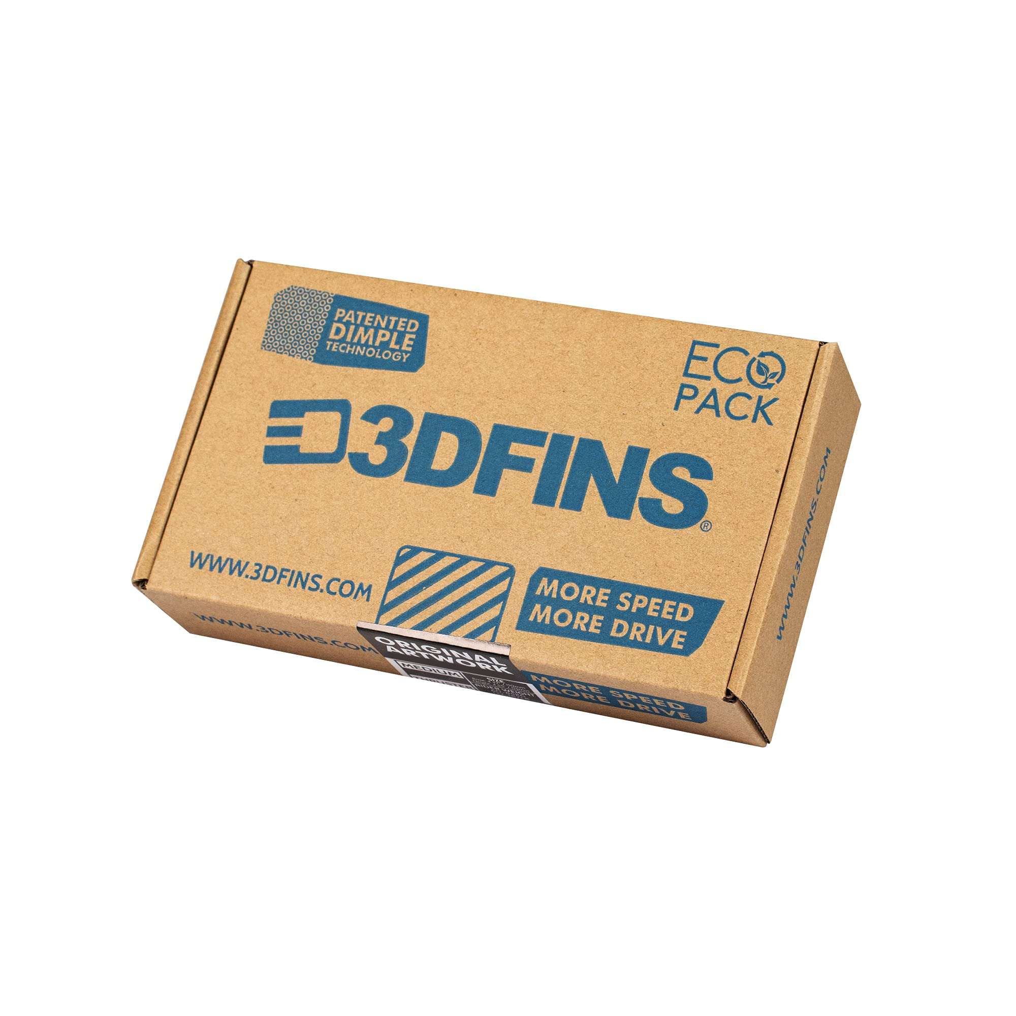 3DFINS High Performance Surfboard Fins GOHARD Series – Thruster/Tri Fin Set (3 Fins), Futures Base - Dimple Technology – Maximum Control (Split Mono) 5