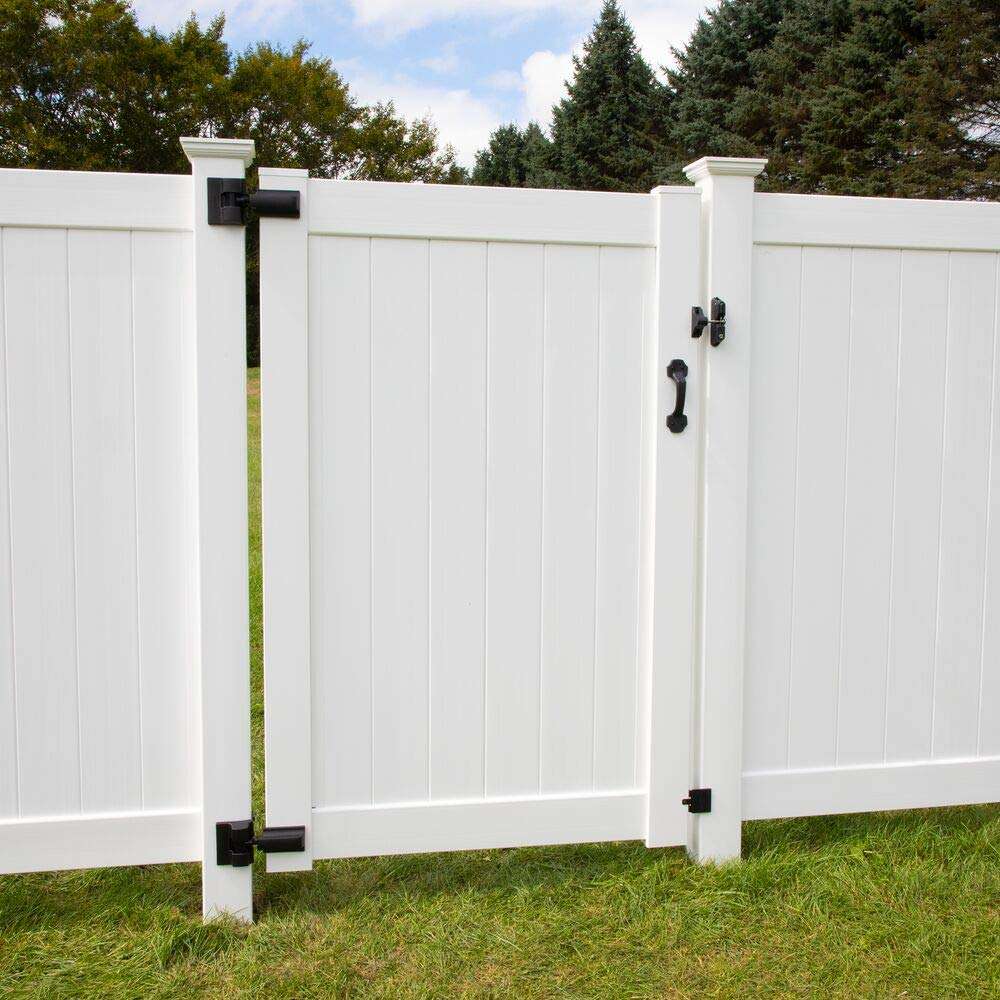 Barrette Outdoor Living 73014253 Heavy-Duty Modern Wrap Hinge Pair, Black 5