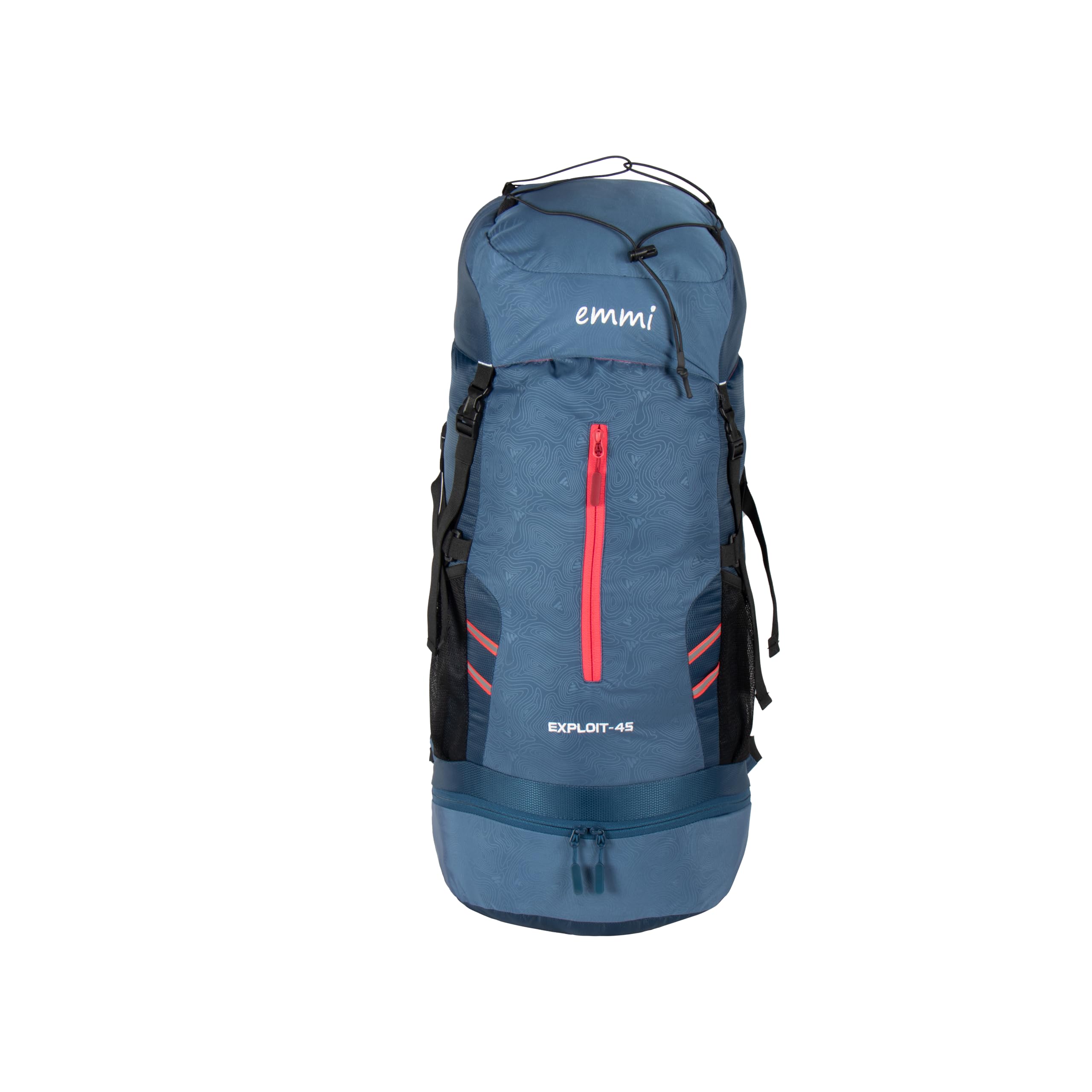 Emmi Exploit Backpack for Men and Women 45 L | Travel Bags for Camping and Hiking | Lightweight Outdoor Backpack With Water Bottle Holder |Stylish and Adjustable Travel Rucksacks | 18 Months Warranty 1