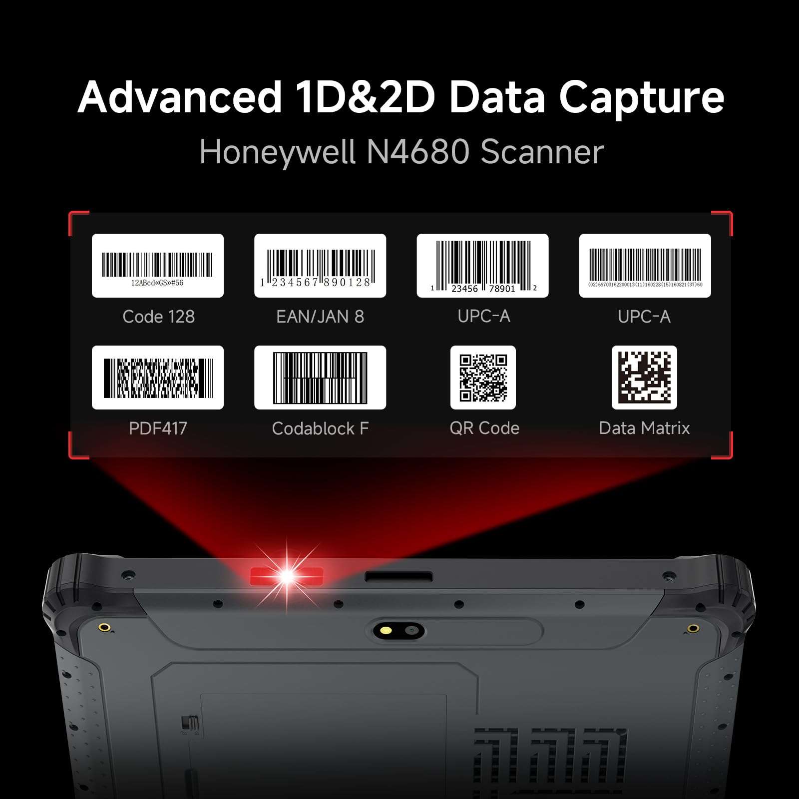 ONERugged Rugged Tablet with Barcode Scanner M10J and Handheld PDA I61J, 8GB+128GB Industrial Work PC for WMS, Retail 5