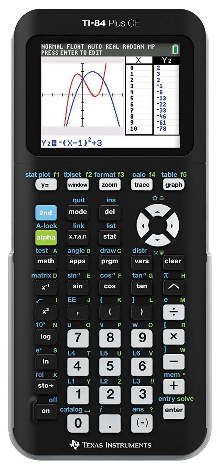 Texas Instruments TI-84 Plus CE Graphing Calculator, Black 2