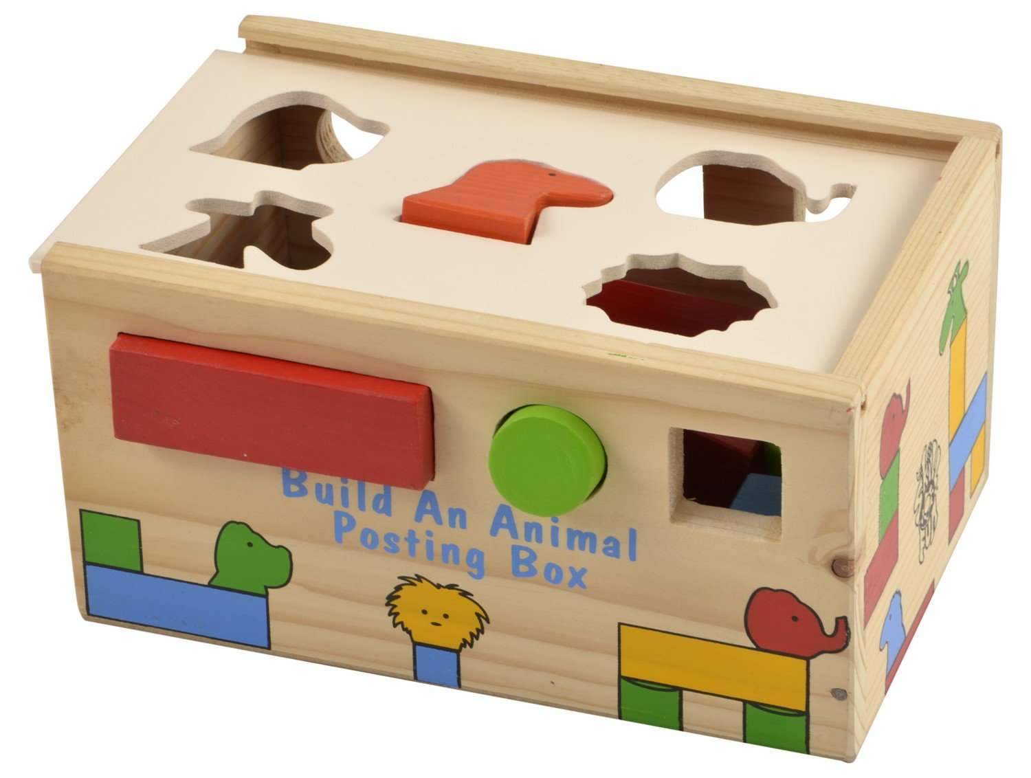 Skillofun Wooden Build an Animal Posting Box, Multi Color 4