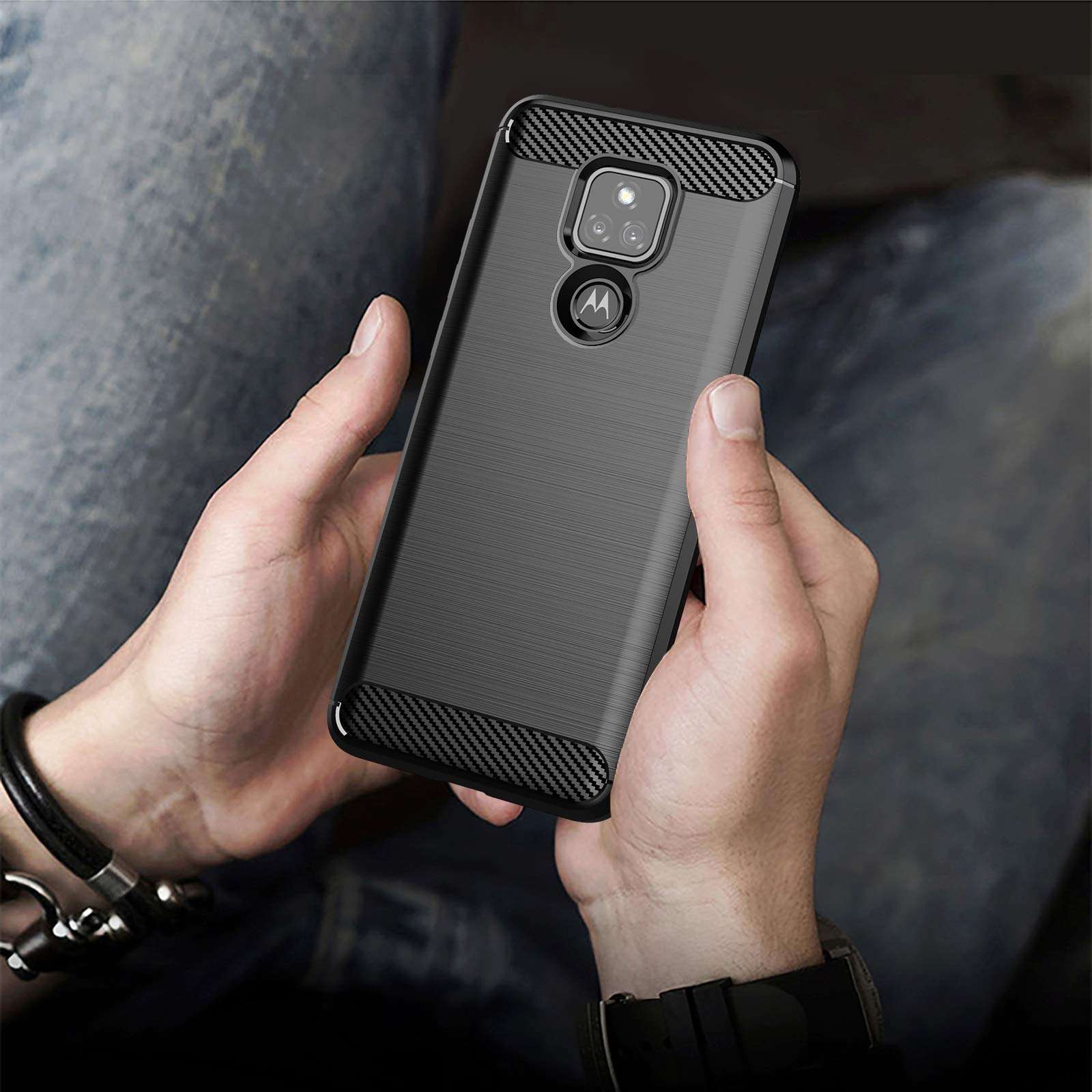 Anmula for Moto G Play 2021 Case, Slim Fit Design with Shock-Absorption Flexible TPU Protective Phone Case for Motorola G Play 2021-Black 6