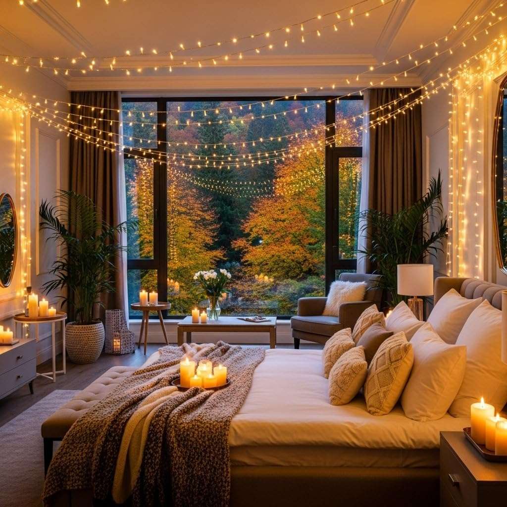 One94Store 45 Meter 144 LED Waterproof Copper Wire String Fairy Rice Lights for Indoor & Outdoor Decoration, Festival, Party, Wedding, Garden, Lawn (Warm White) (Pack of 1) 4