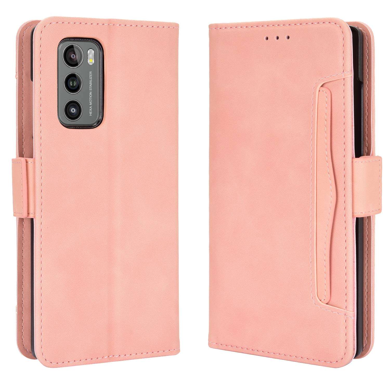 CHICASE Phone Case for Galaxy Z Fold 2 5G(2020),Full Body Protection Shockproof Flip Leather Wallet Case Cover[Card Slot Holder][Kickstand ][Magnetic] for Samsung Galaxy Z Fold 2 5G (Pink) 1