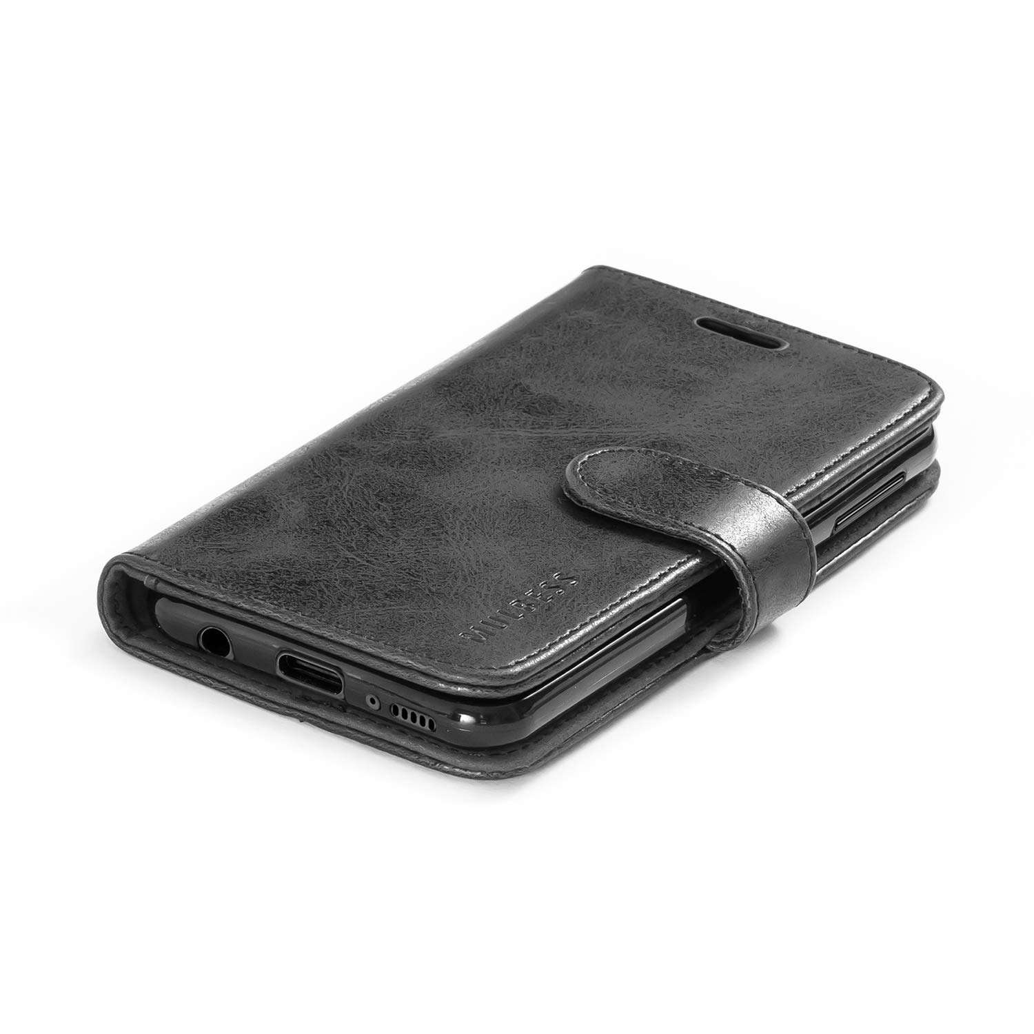 Mulbess Vintage Samsung Galaxy A20e Case Wallet, Flip Leather Phone Case with Card Holder for Samsung Galaxy A20e Cover, Black 5